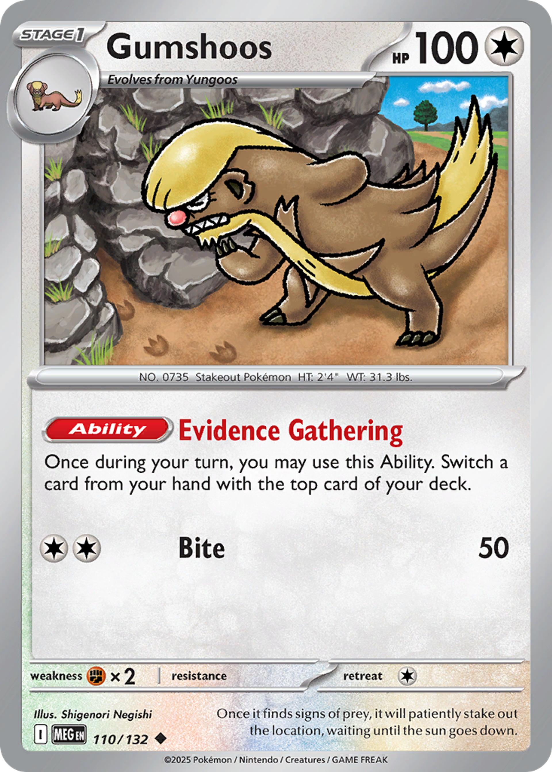 Gumshoos — ME01: Mega Evolution — Pokemon
