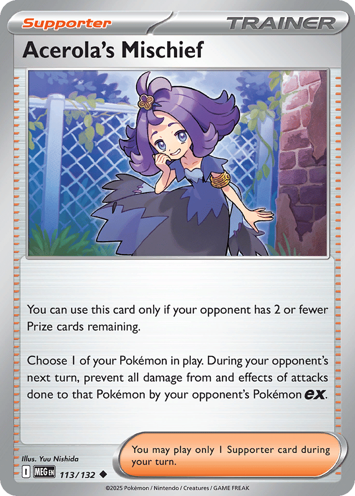 Acerola's Mischief — ME01: Mega Evolution — Pokemon