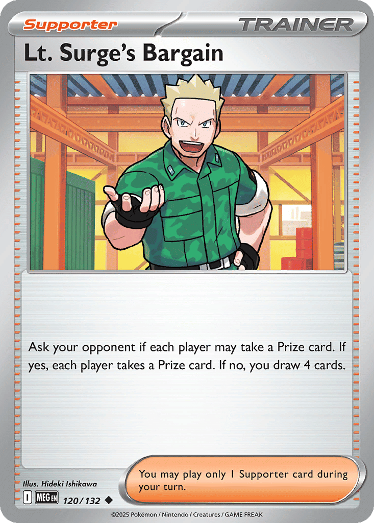 Lt. Surge's Bargain — ME01: Mega Evolution — Pokemon