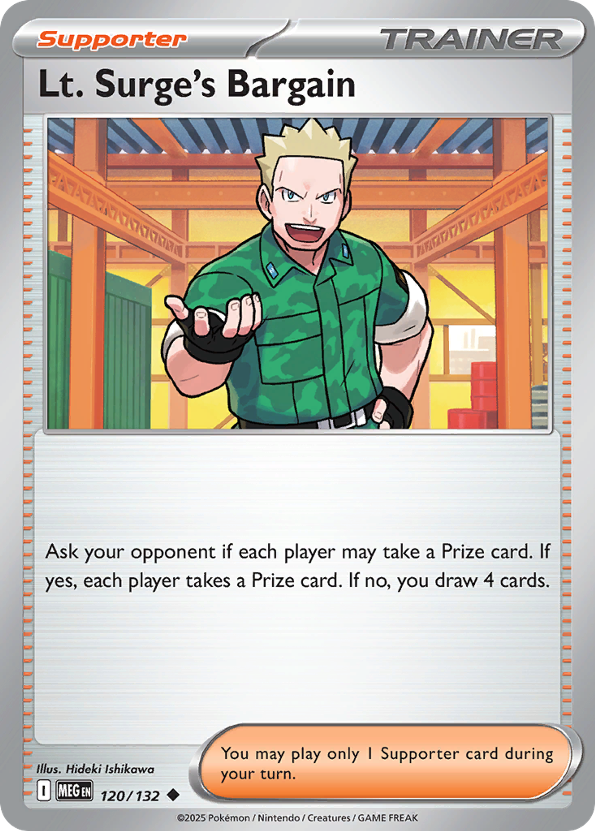 Lt. Surge's Bargain — ME01: Mega Evolution — Pokemon