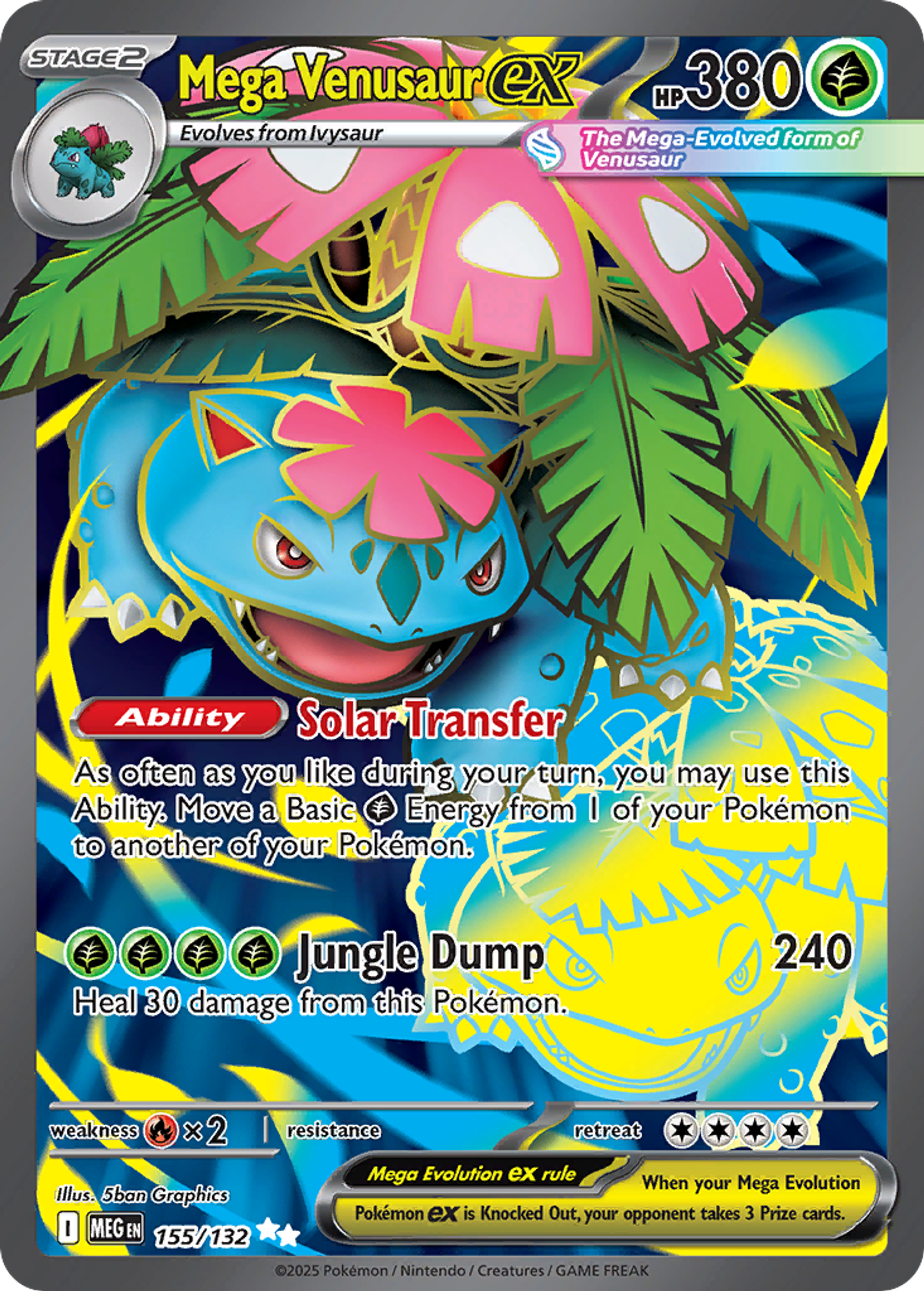 Mega Venusaur ex — ME01: Mega Evolution — Pokemon
