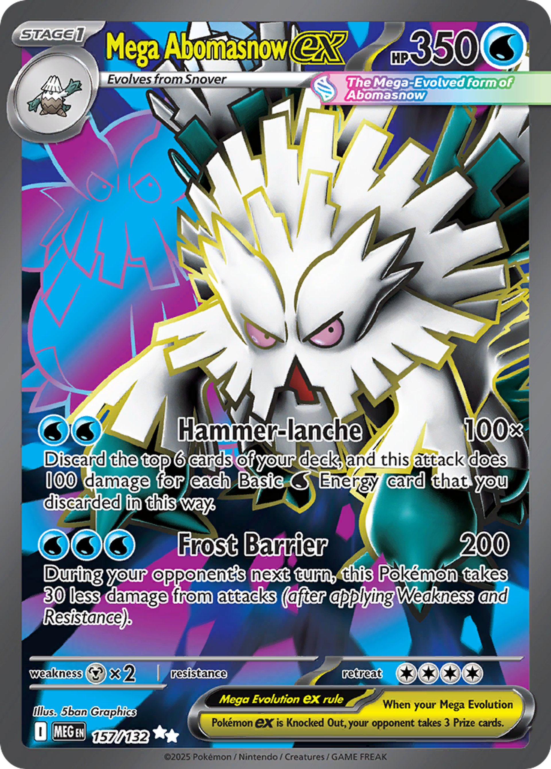 Mega Abomasnow ex — ME01: Mega Evolution — Pokemon