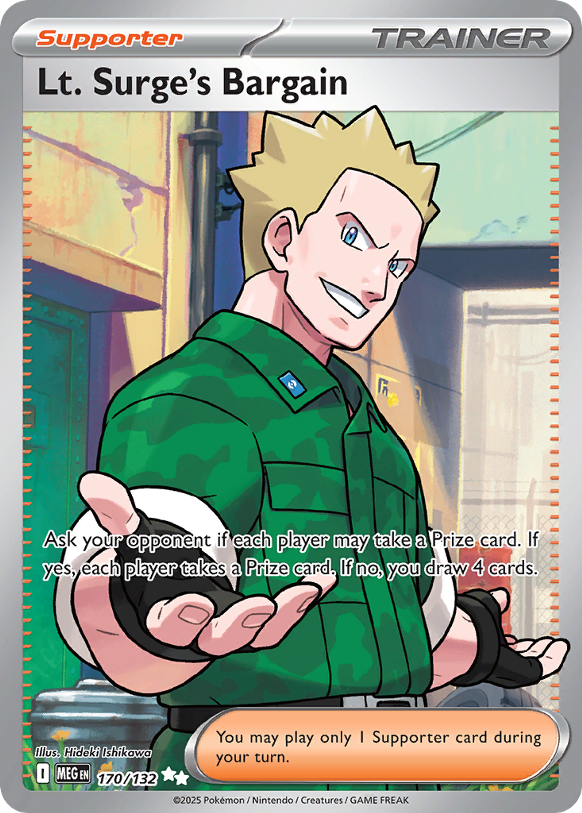 Lt. Surge's Bargain — ME01: Mega Evolution — Pokemon