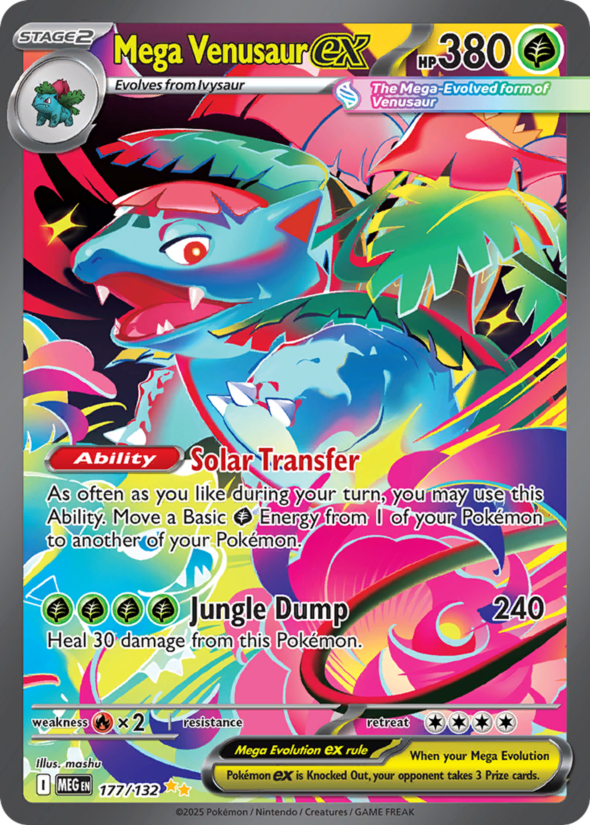 Mega Venusaur ex — ME01: Mega Evolution — Pokemon