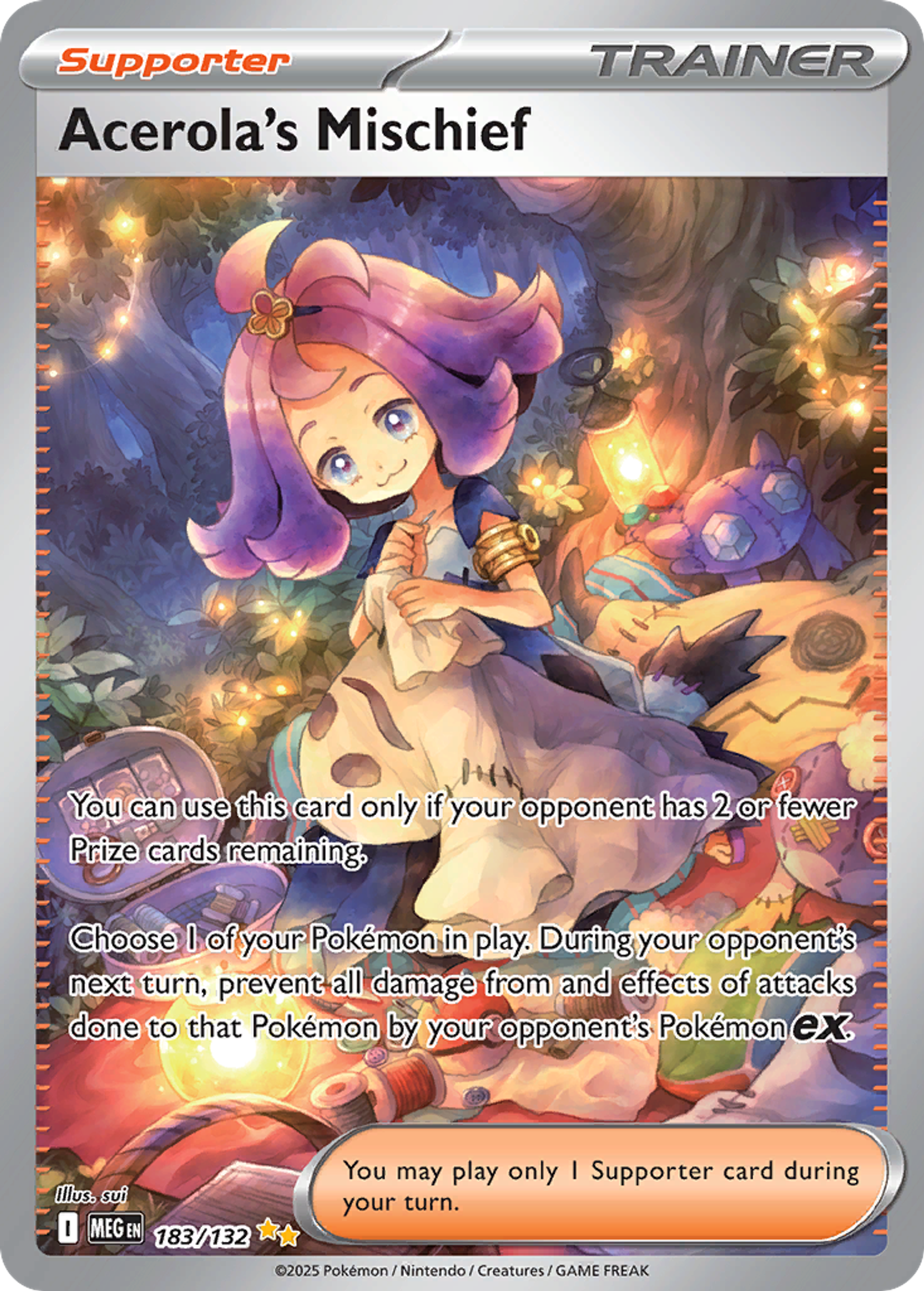 Acerola's Mischief — ME01: Mega Evolution — Pokemon