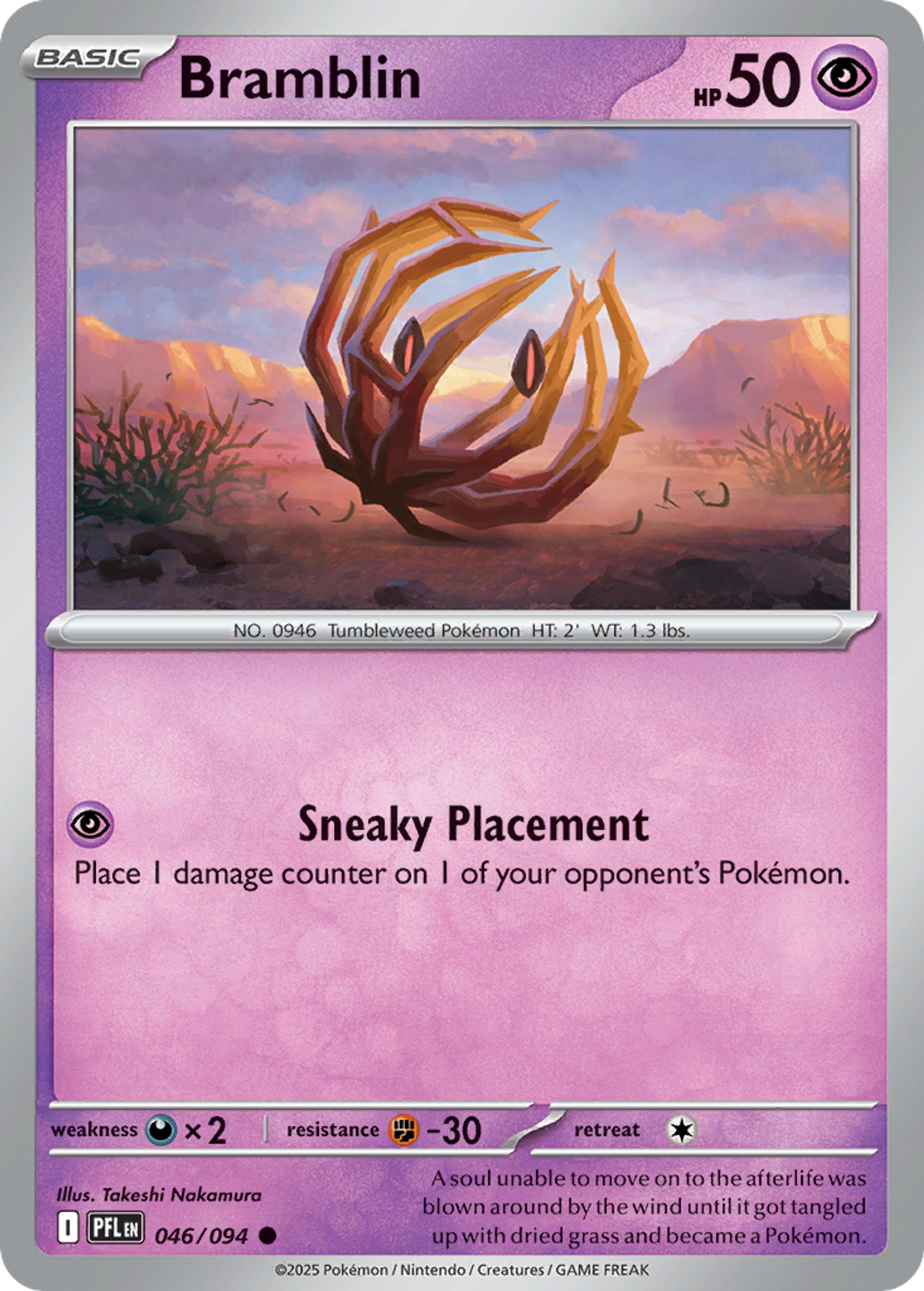 Bramblin — ME02: Phantasmal Flames — Pokemon