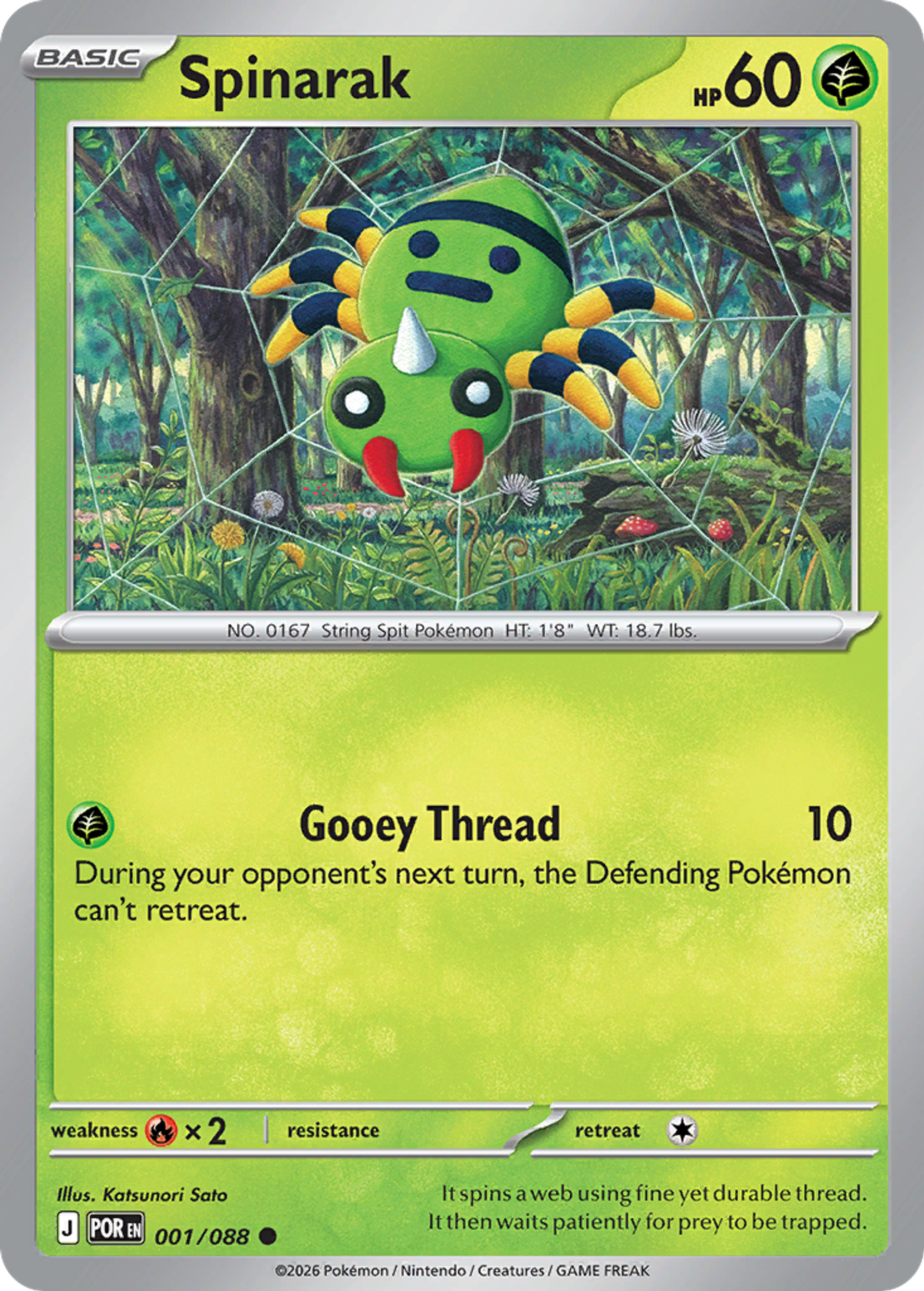 Spinarak — ME03: Perfect Order — Pokemon