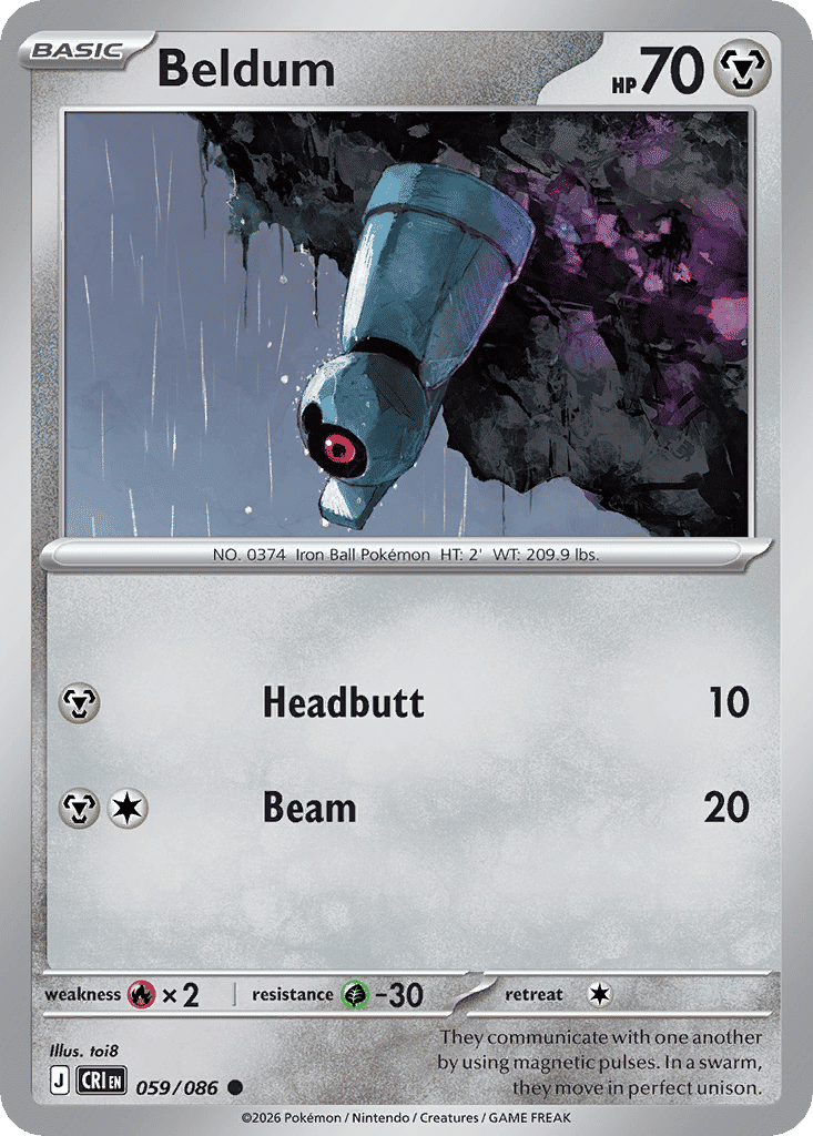 Beldum — ME04: Chaos Rising — Pokemon