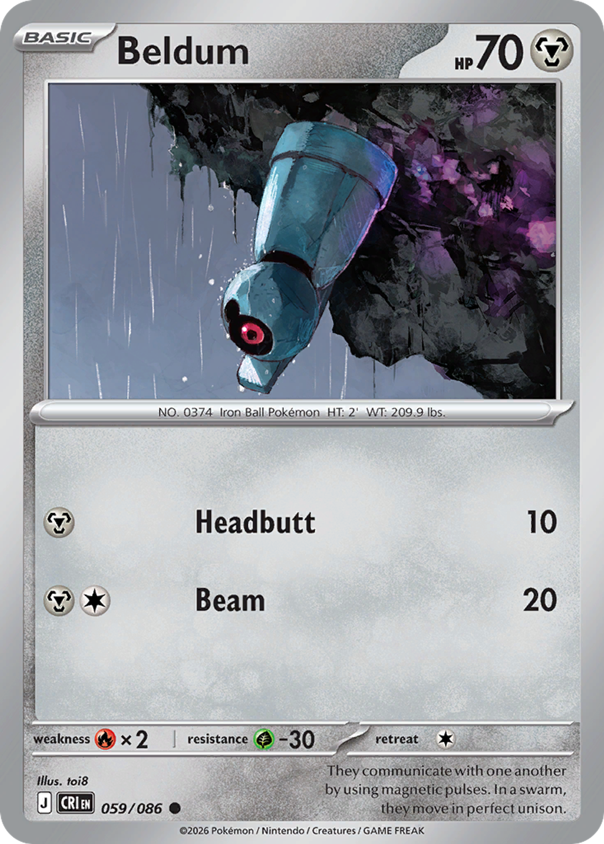 Beldum — ME04: Chaos Rising — Pokémon