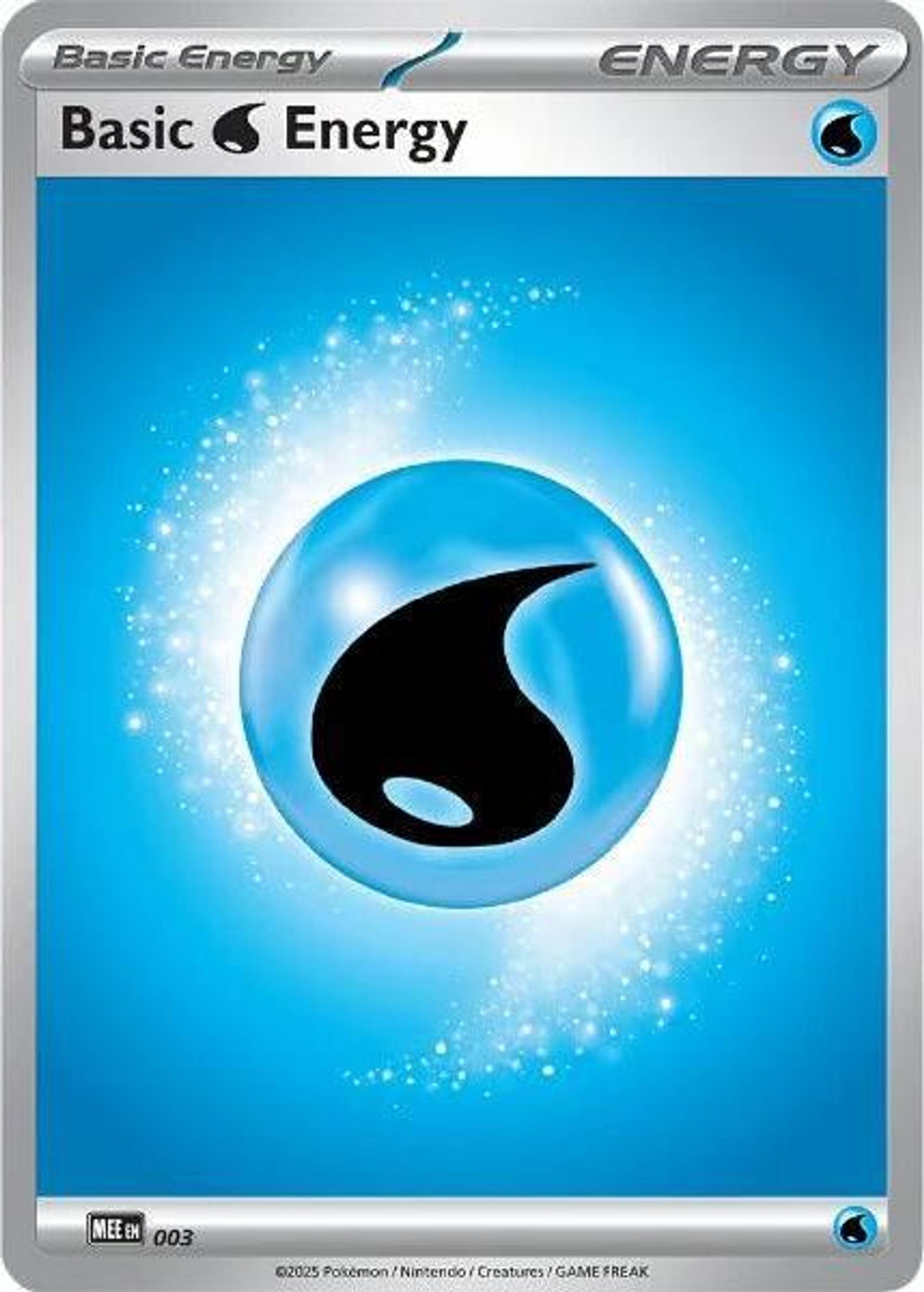 Basic Water Energy — MEE: Mega Evolution Energies — Pokemon