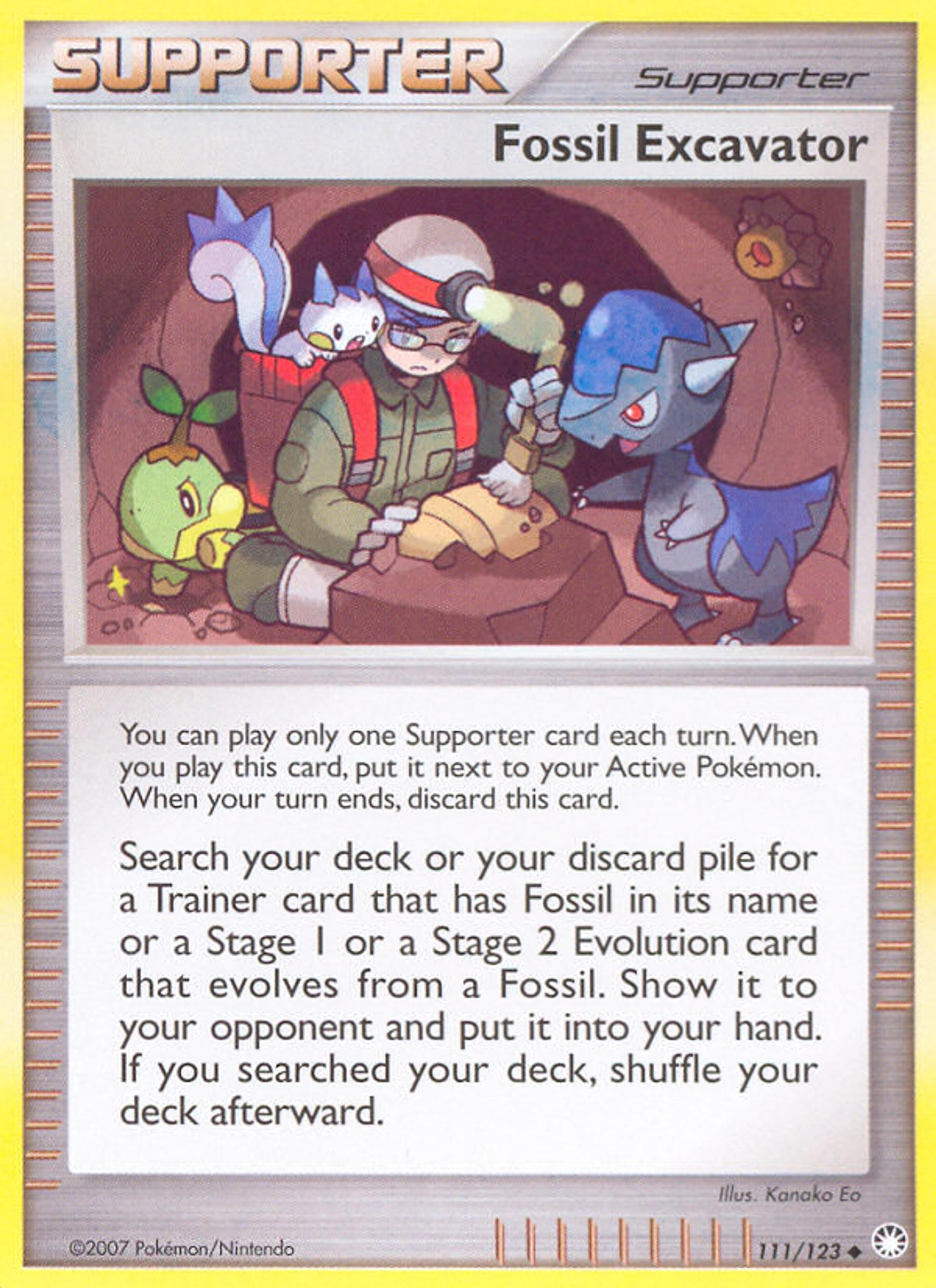 Excavateur de fossiles — Mysterious Treasures — Pokemon