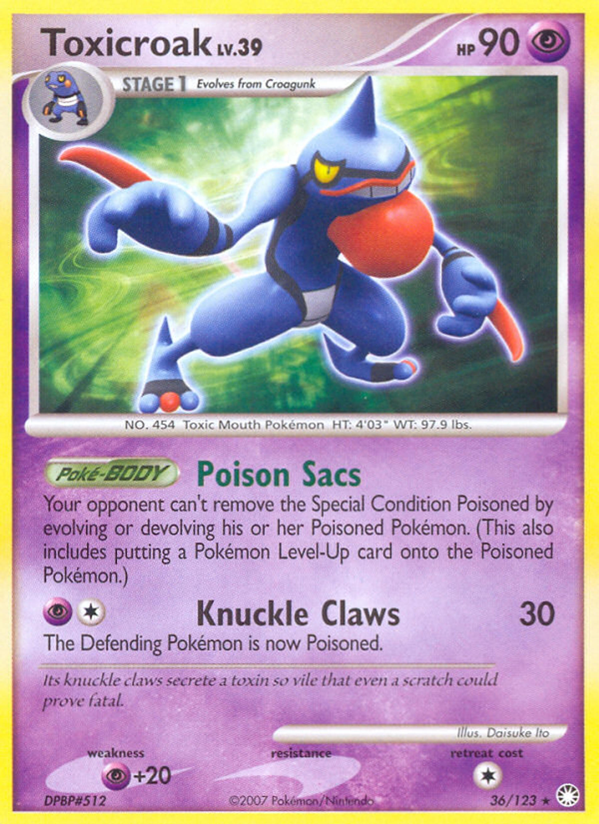 Coatox Lv.39 — Mysterious Treasures — Pokemon