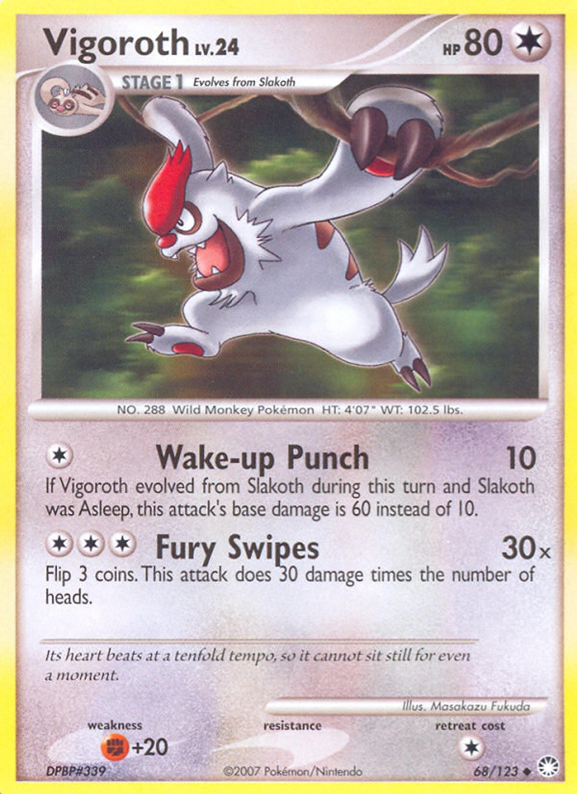 Vigoroth Lv.24 — Mysterious Treasures — Pokemon