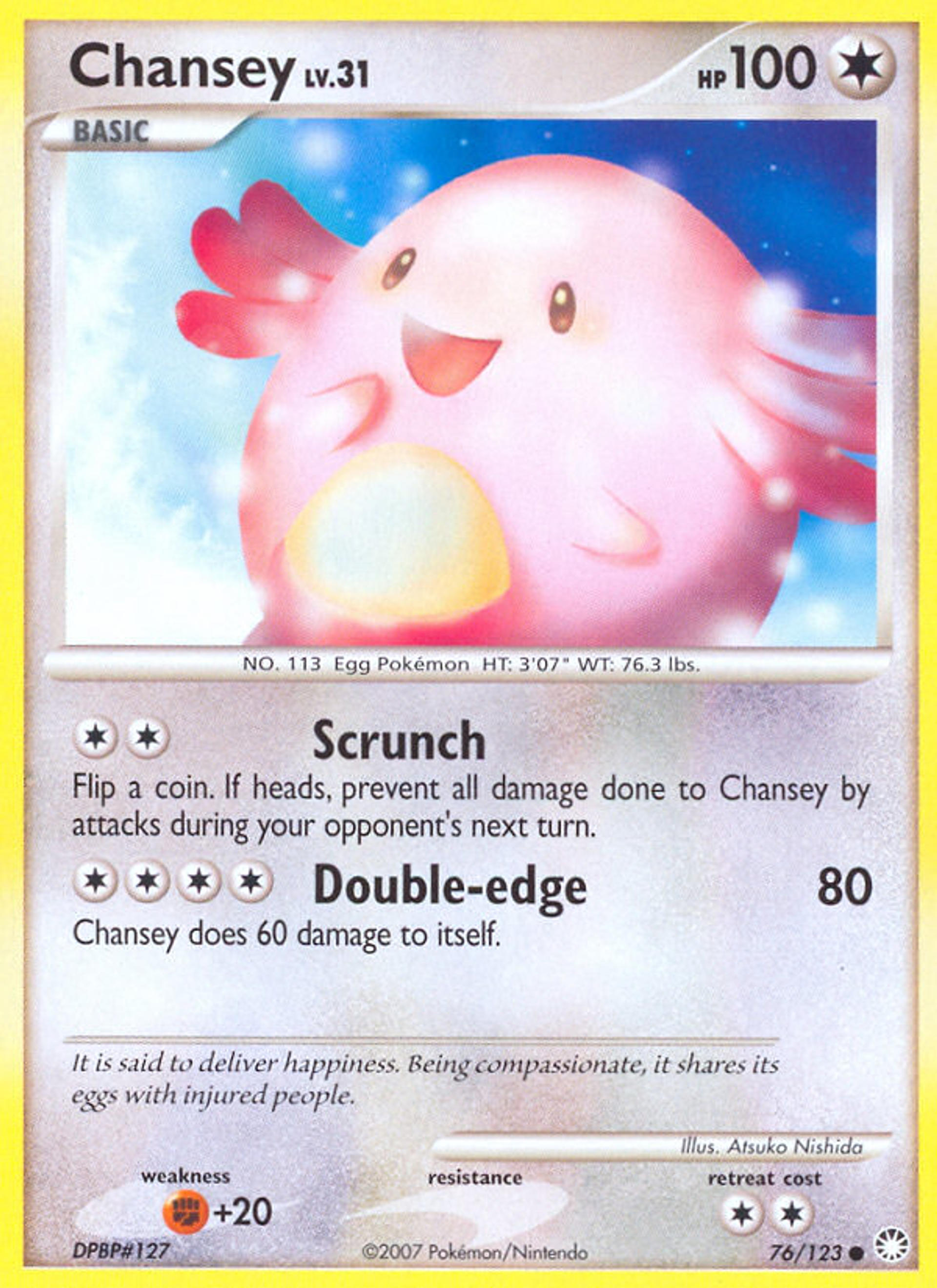 Chansey — Mysterious Treasures — Pokemon