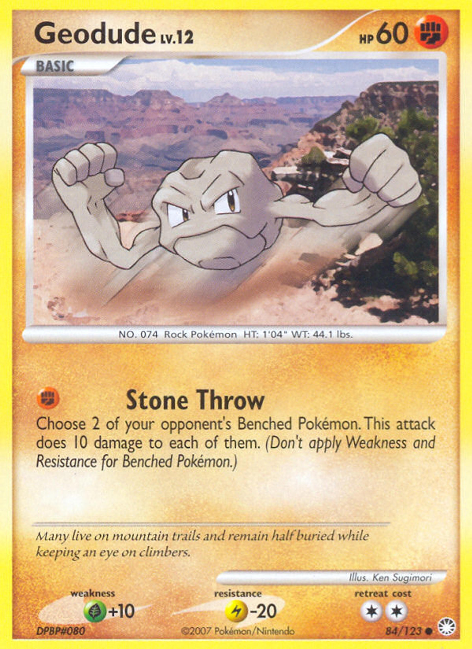Racaillou Lv.12 — Mysterious Treasures — Pokemon