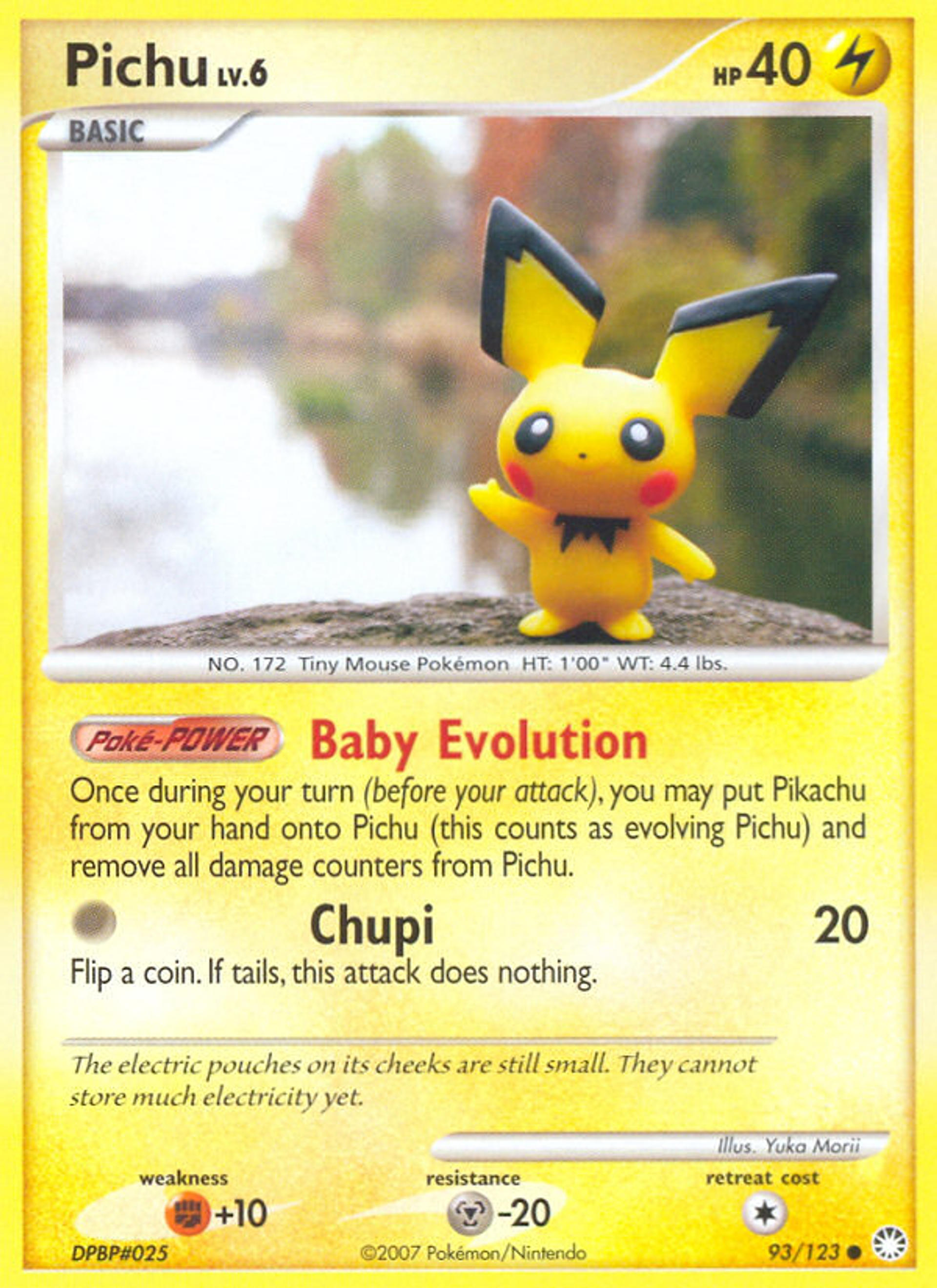 Pichu Lv.6 — Mysterious Treasures — Pokemon