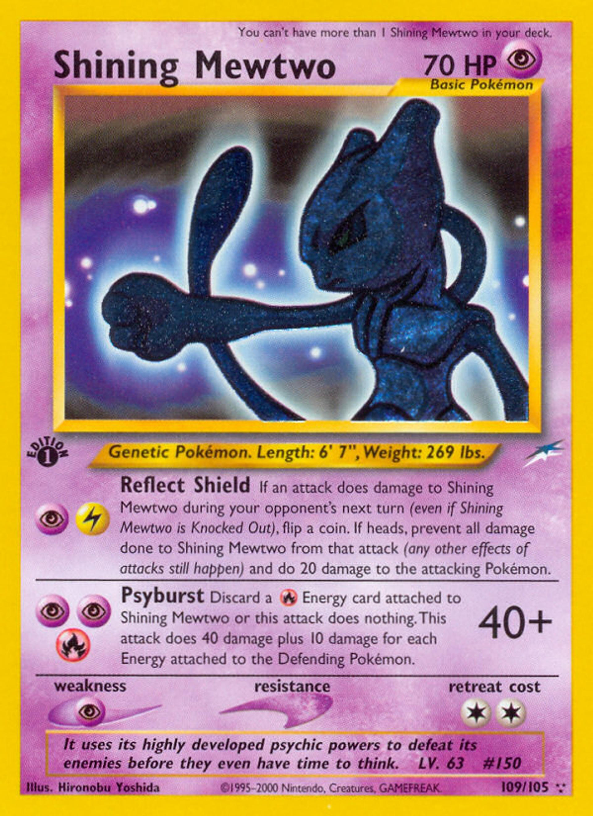Shining Mewtwo — Neo Destiny — Pokemon