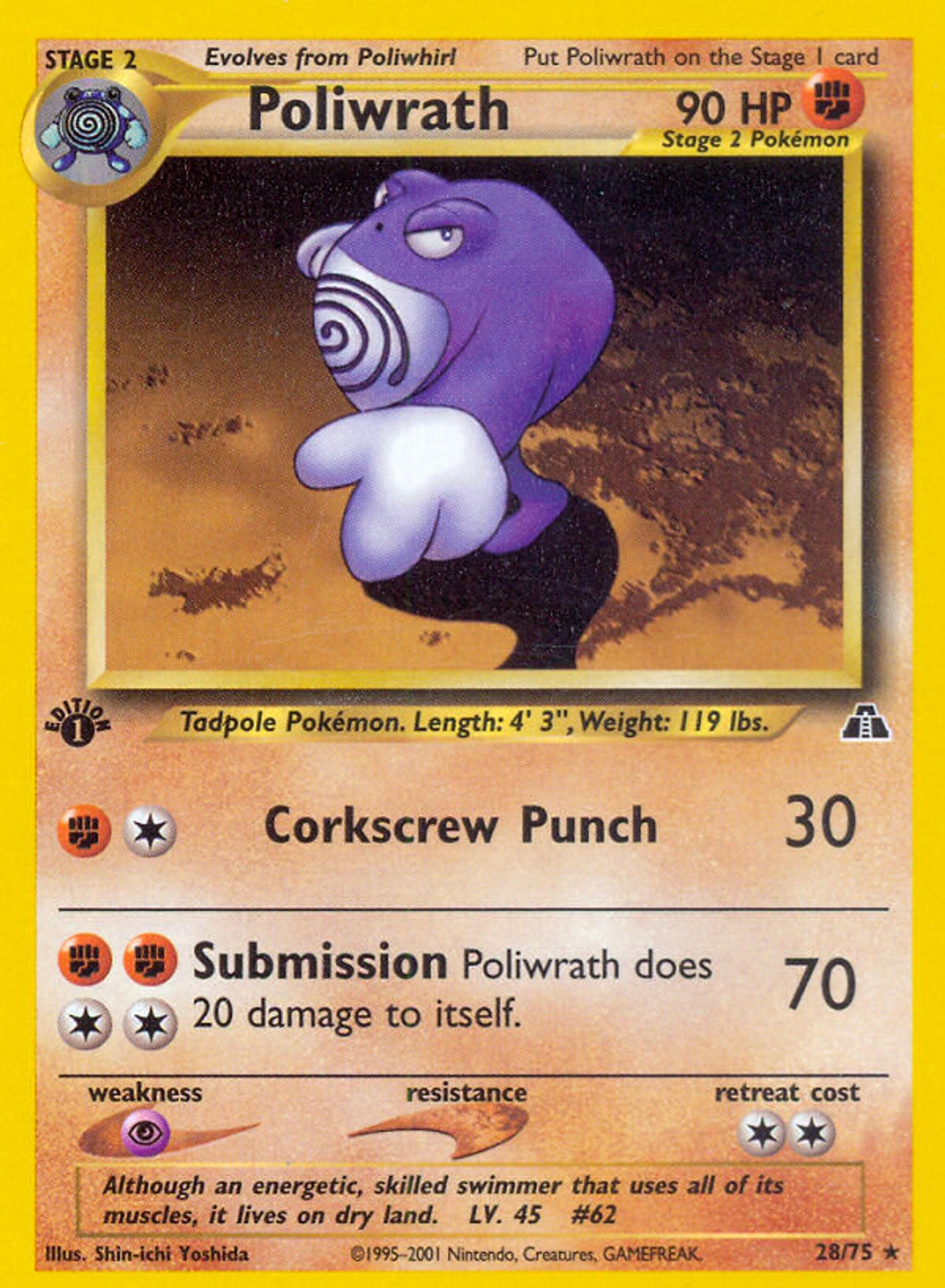 Poliwrath — Neo Discovery — Pokemon