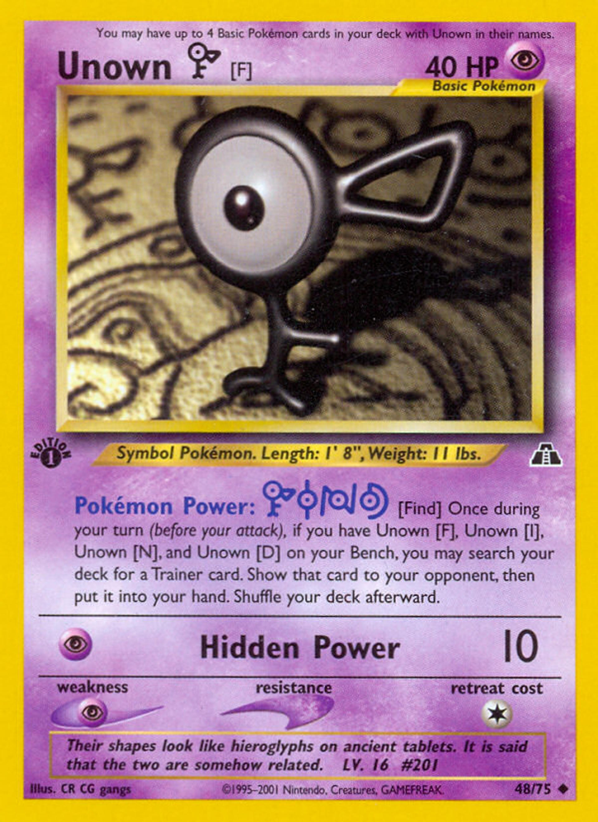 Unown — Neo Discovery — Pokemon