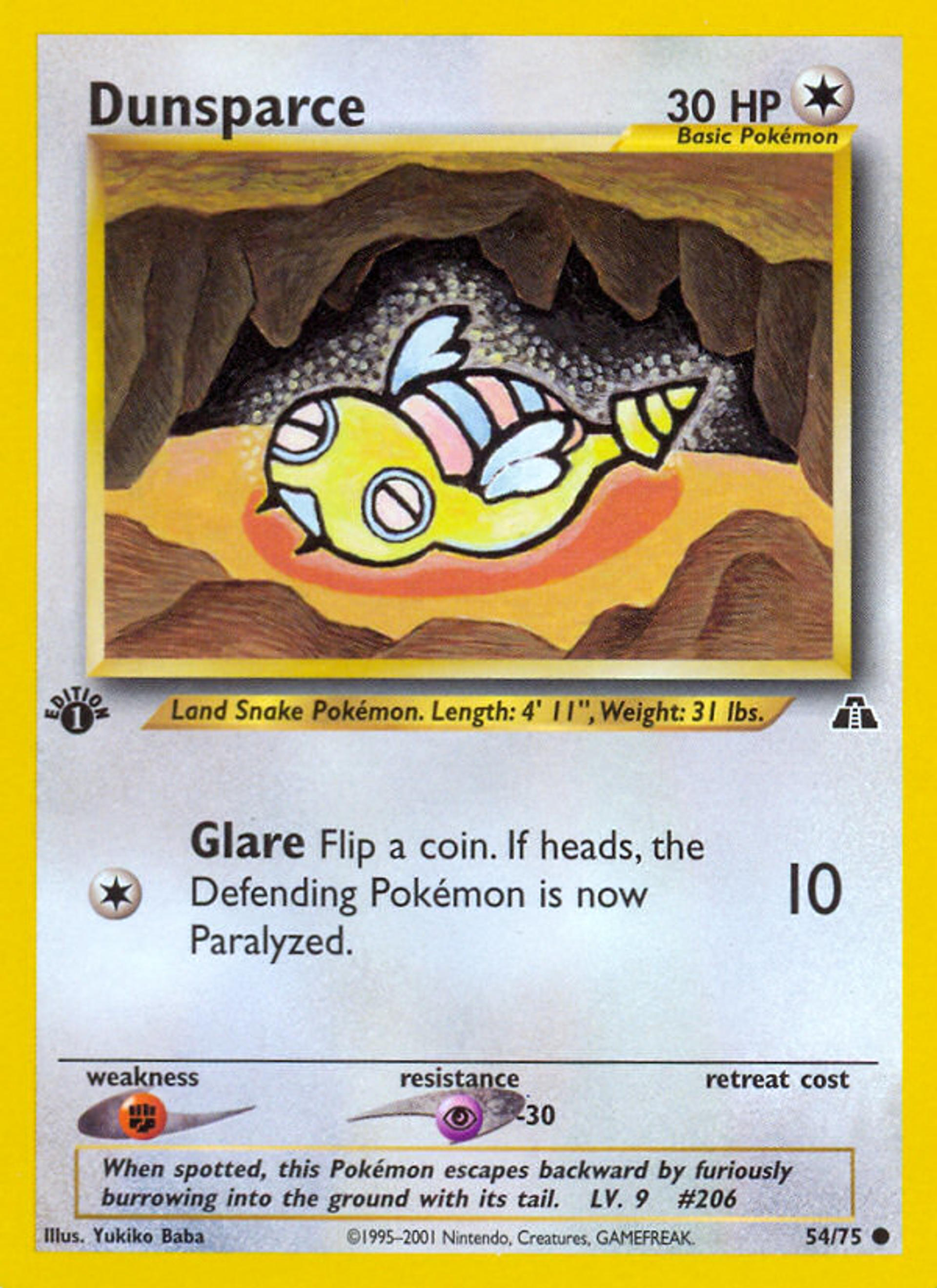 Dunsparce — Neo Discovery — Pokemon