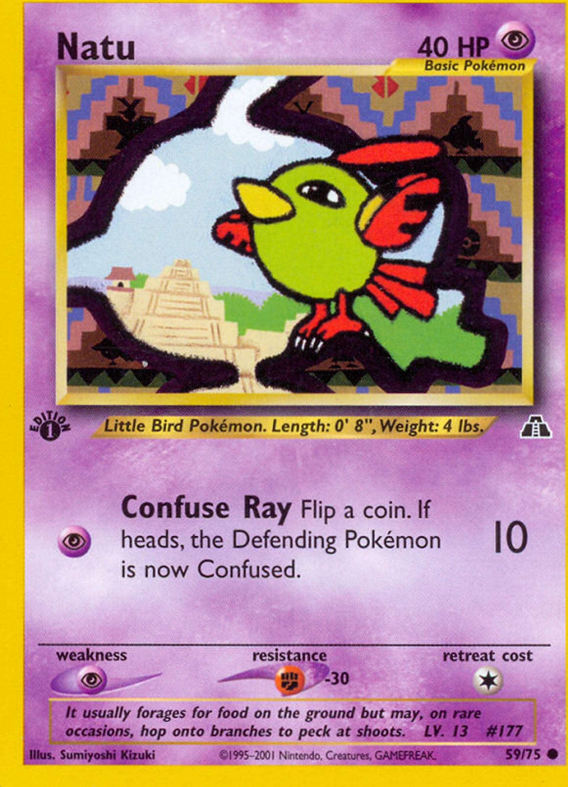 Natu — Neo Discovery — Pokemon