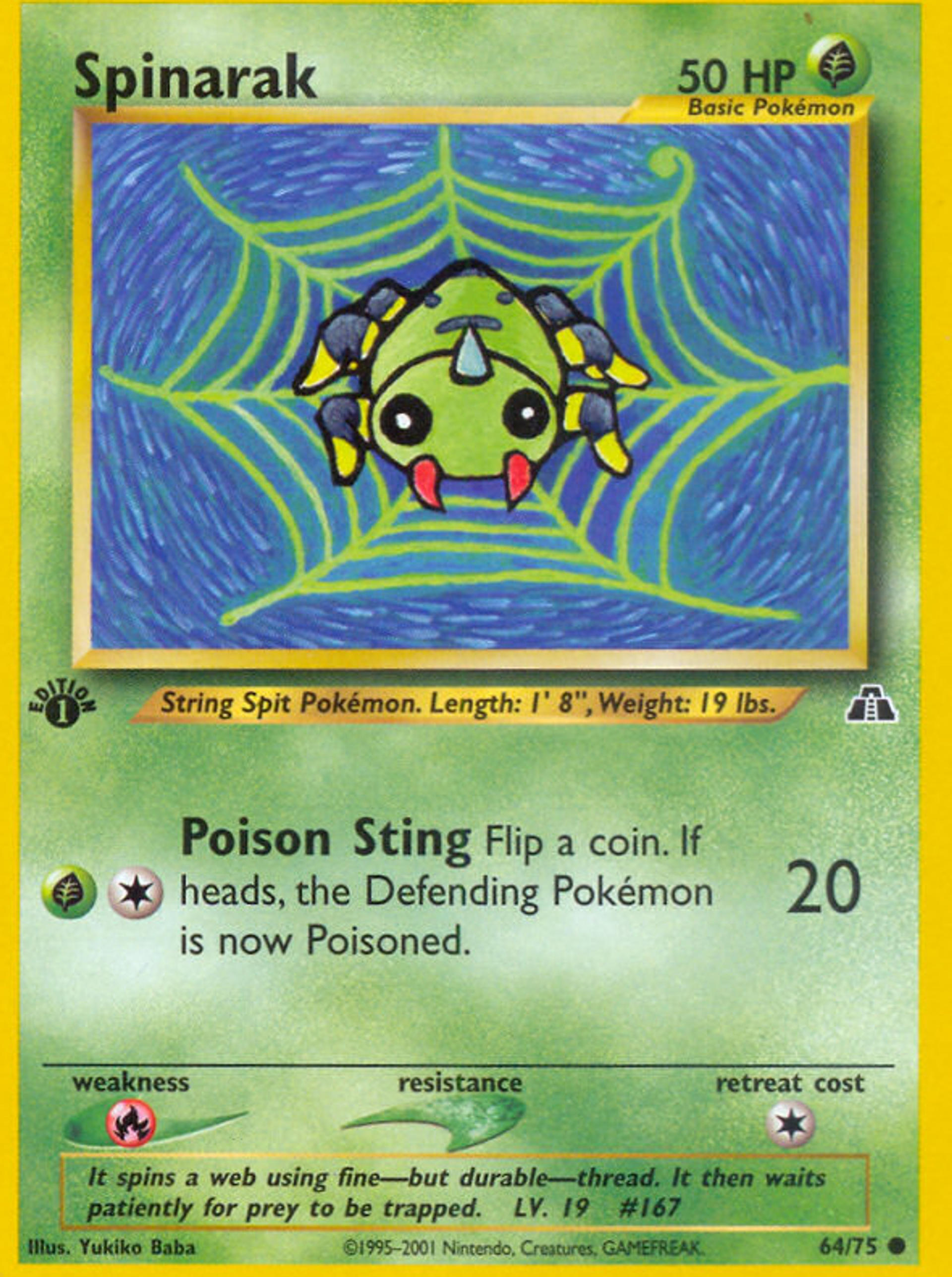 Spinarak — Neo Discovery — Pokemon