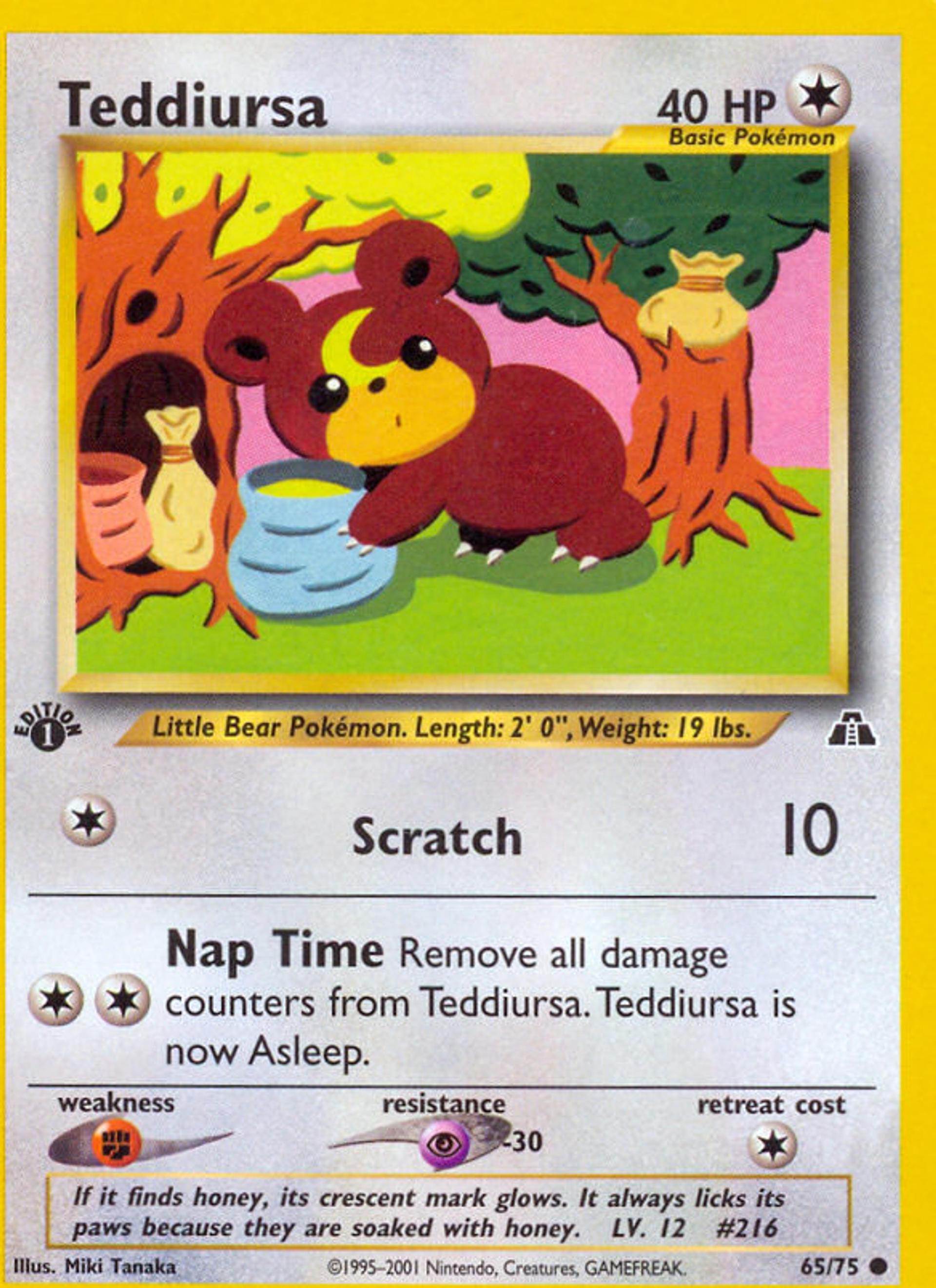 Teddiursa — Neo Discovery — Pokemon