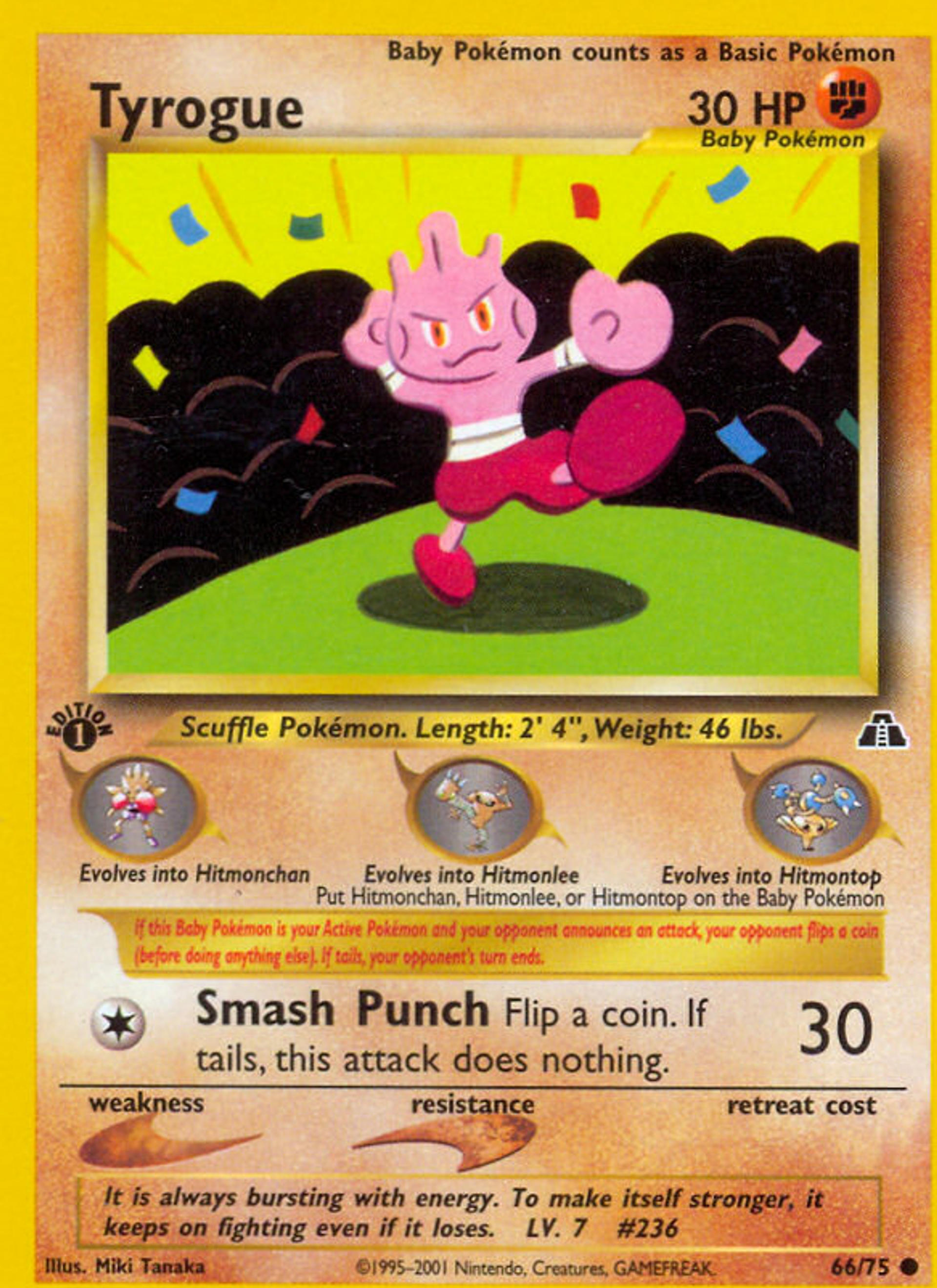 Tyrogue — Neo Discovery — Pokemon