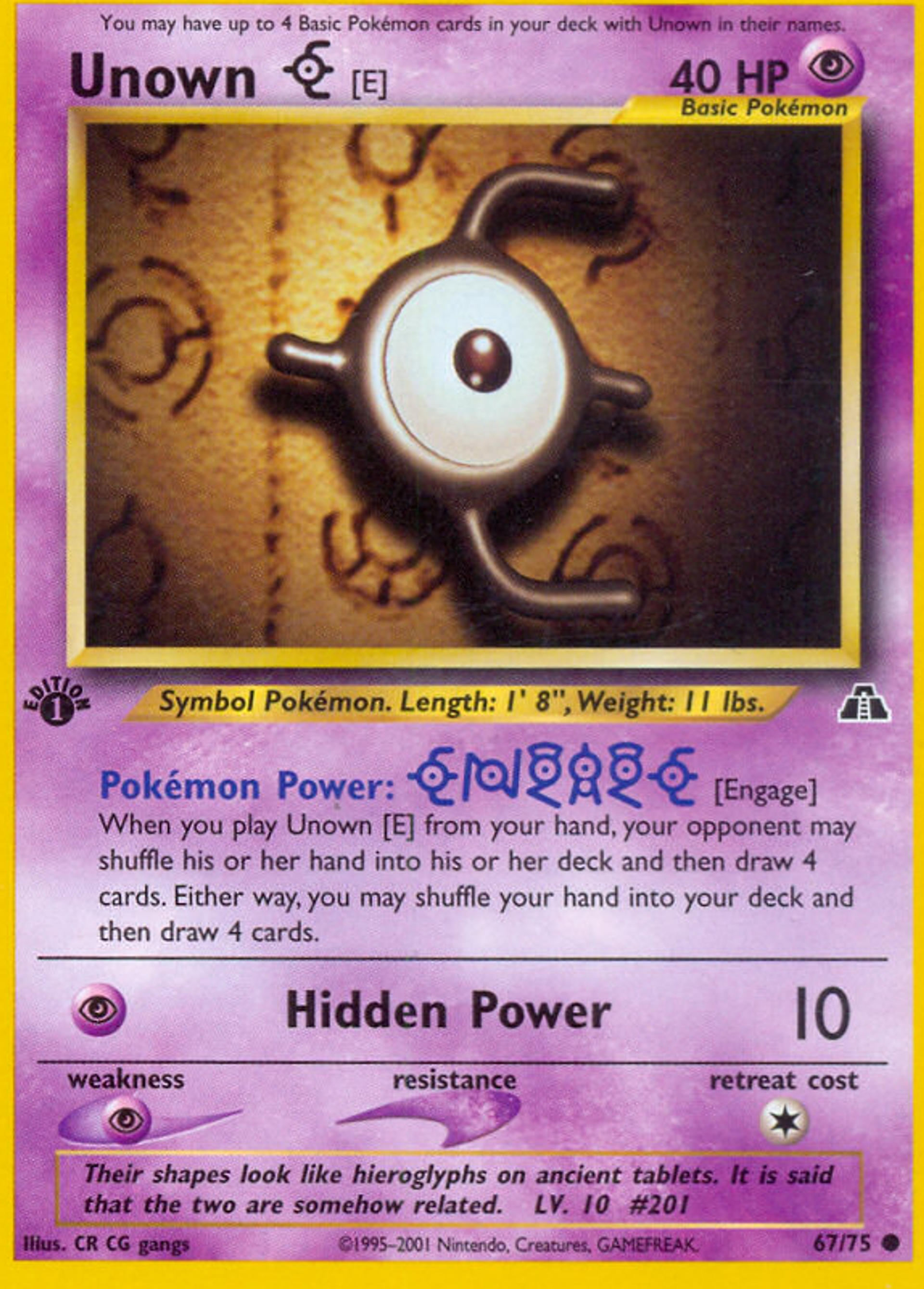 Unown — Neo Discovery — Pokemon