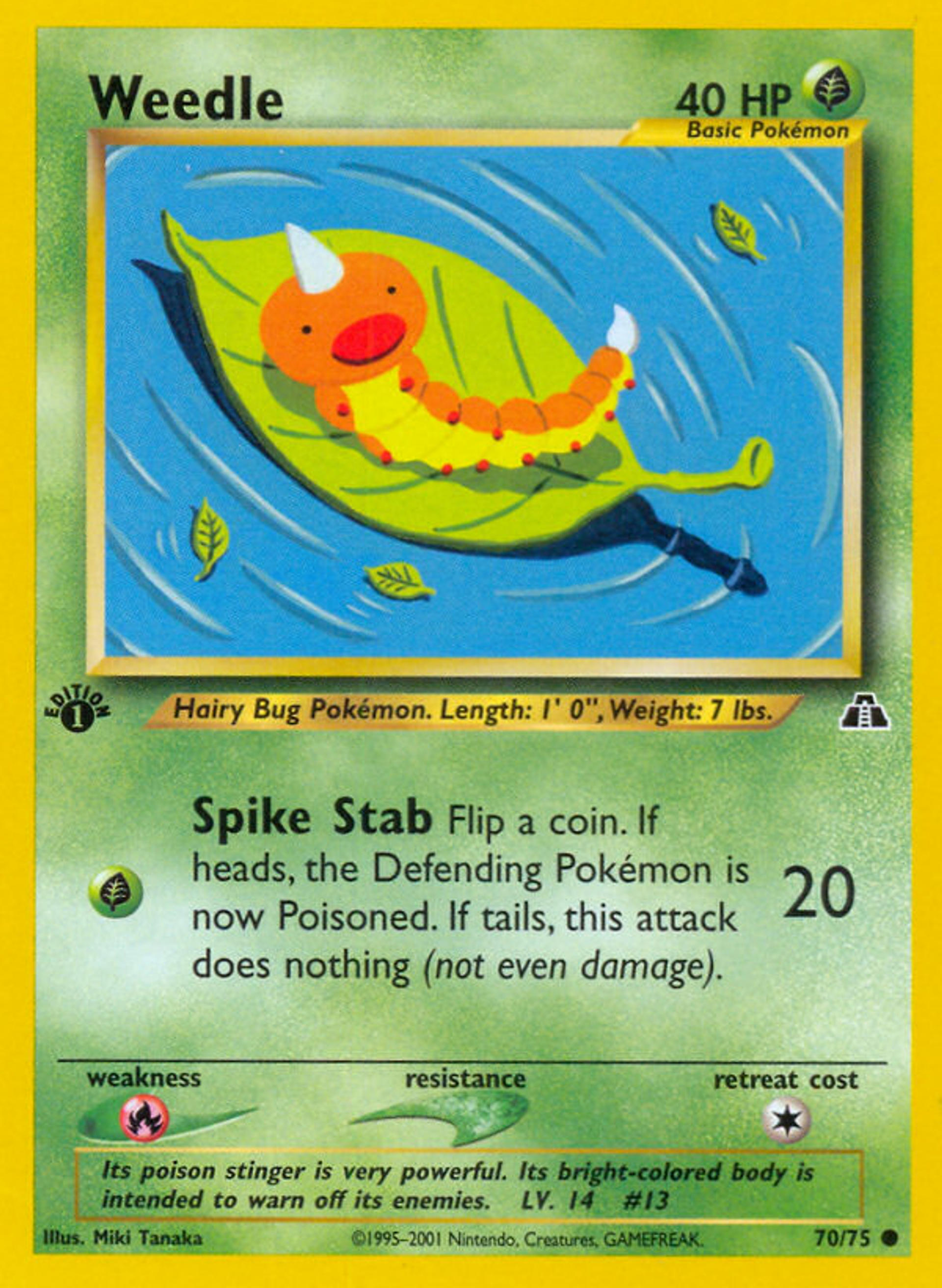 Weedle — Neo Discovery — Pokemon