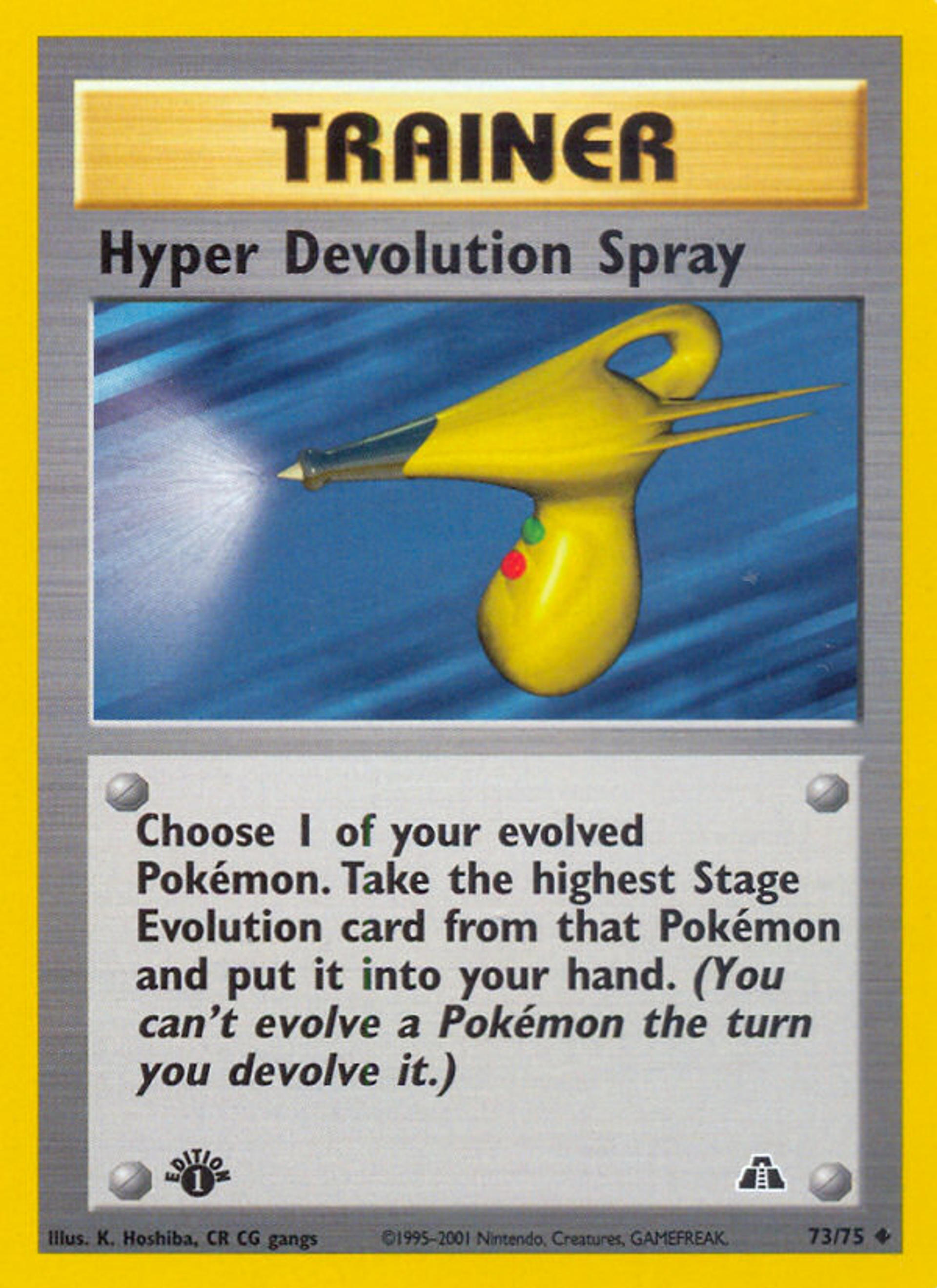 Hyper Devolution Spray — Neo Discovery — Pokemon