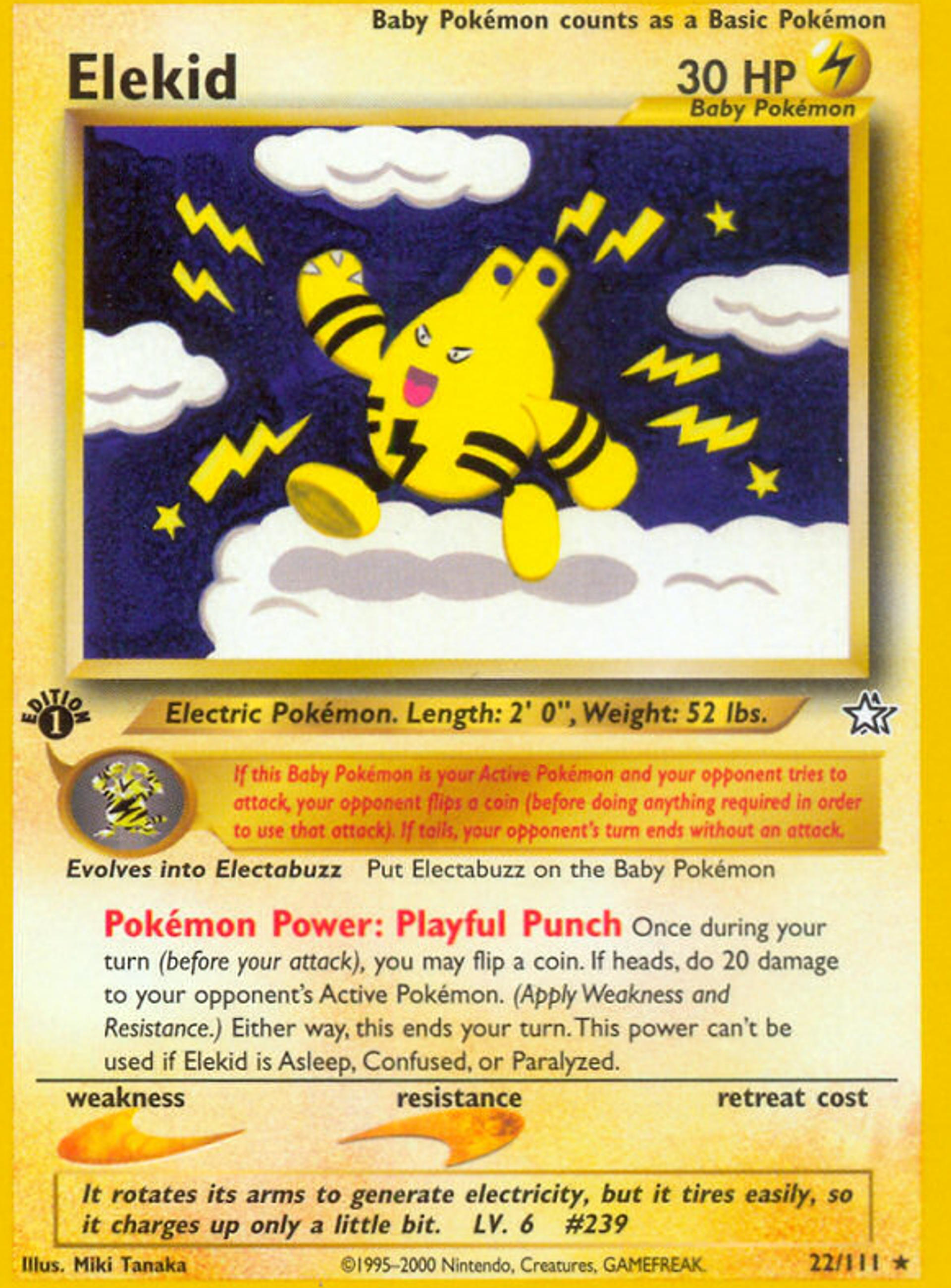 Elekid — Neo Genesis — Pokemon