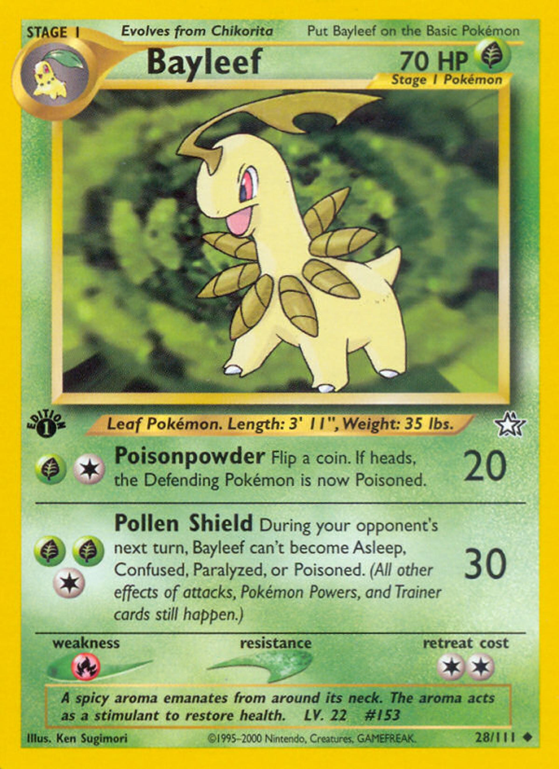 Bayleef — Neo Genesis — Pokemon