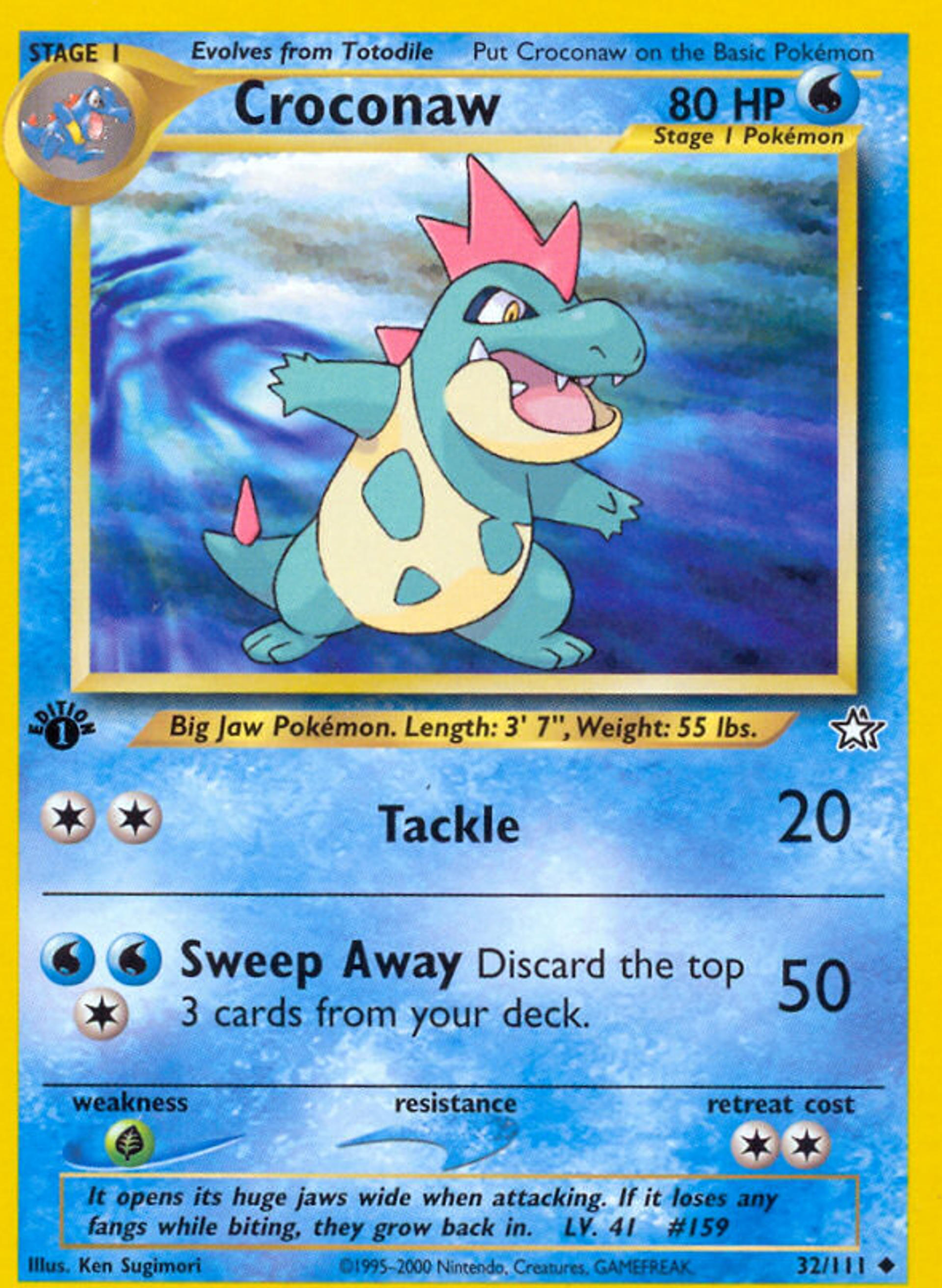 Croconaw — Neo Genesis — Pokemon
