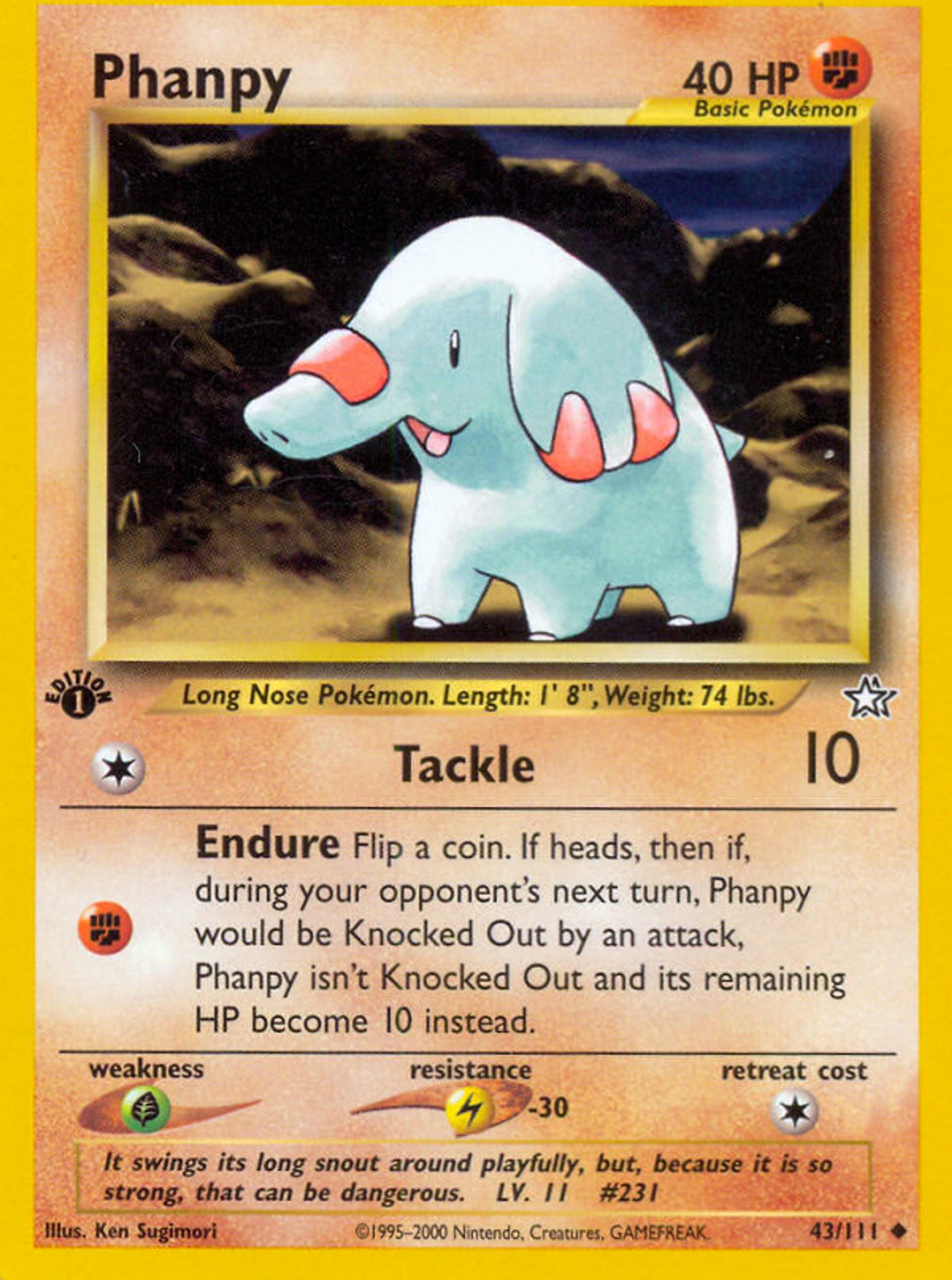 Phanpy — Neo Genesis — Pokemon