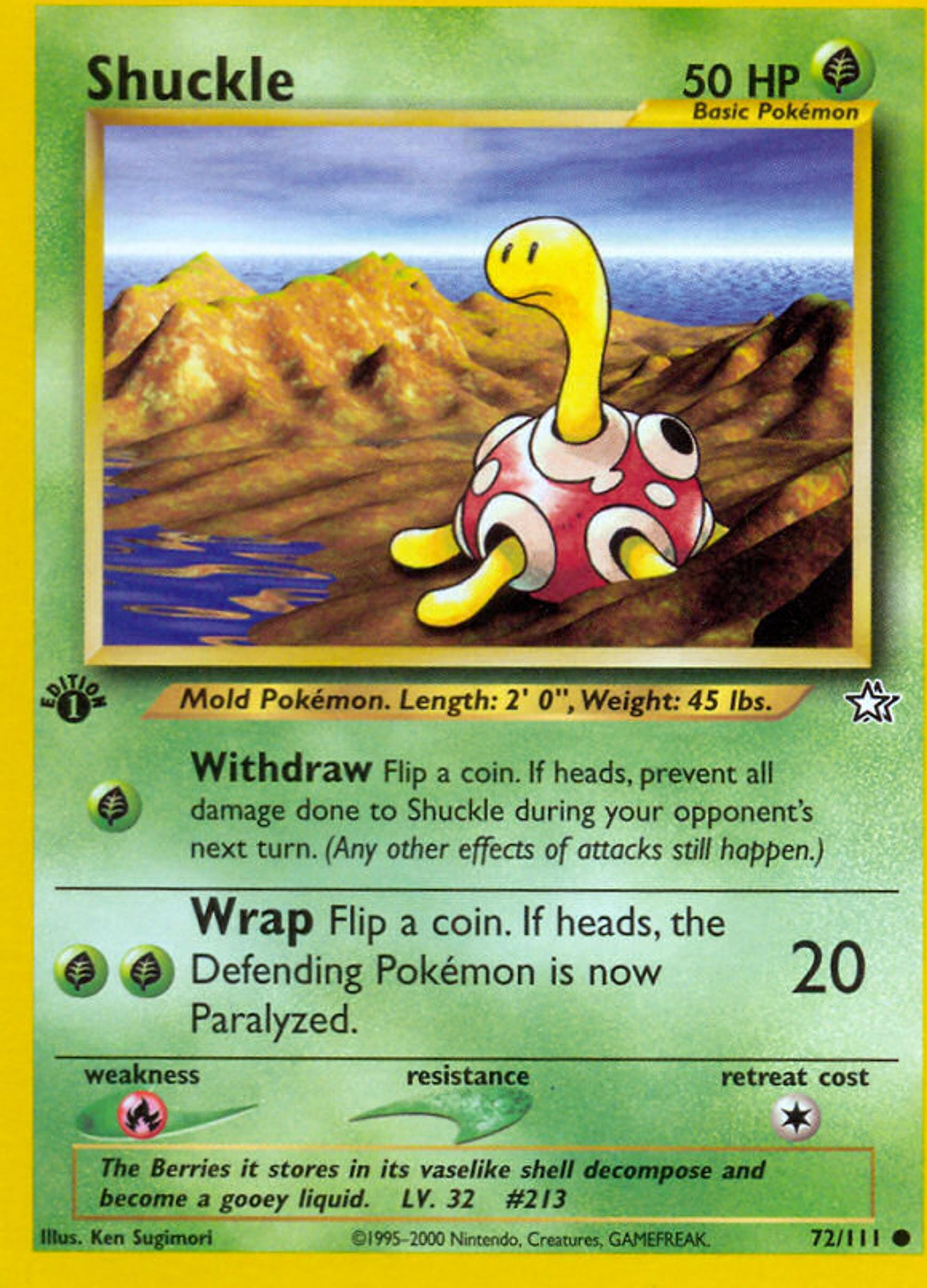 Shuckle — Neo Genesis — Pokemon