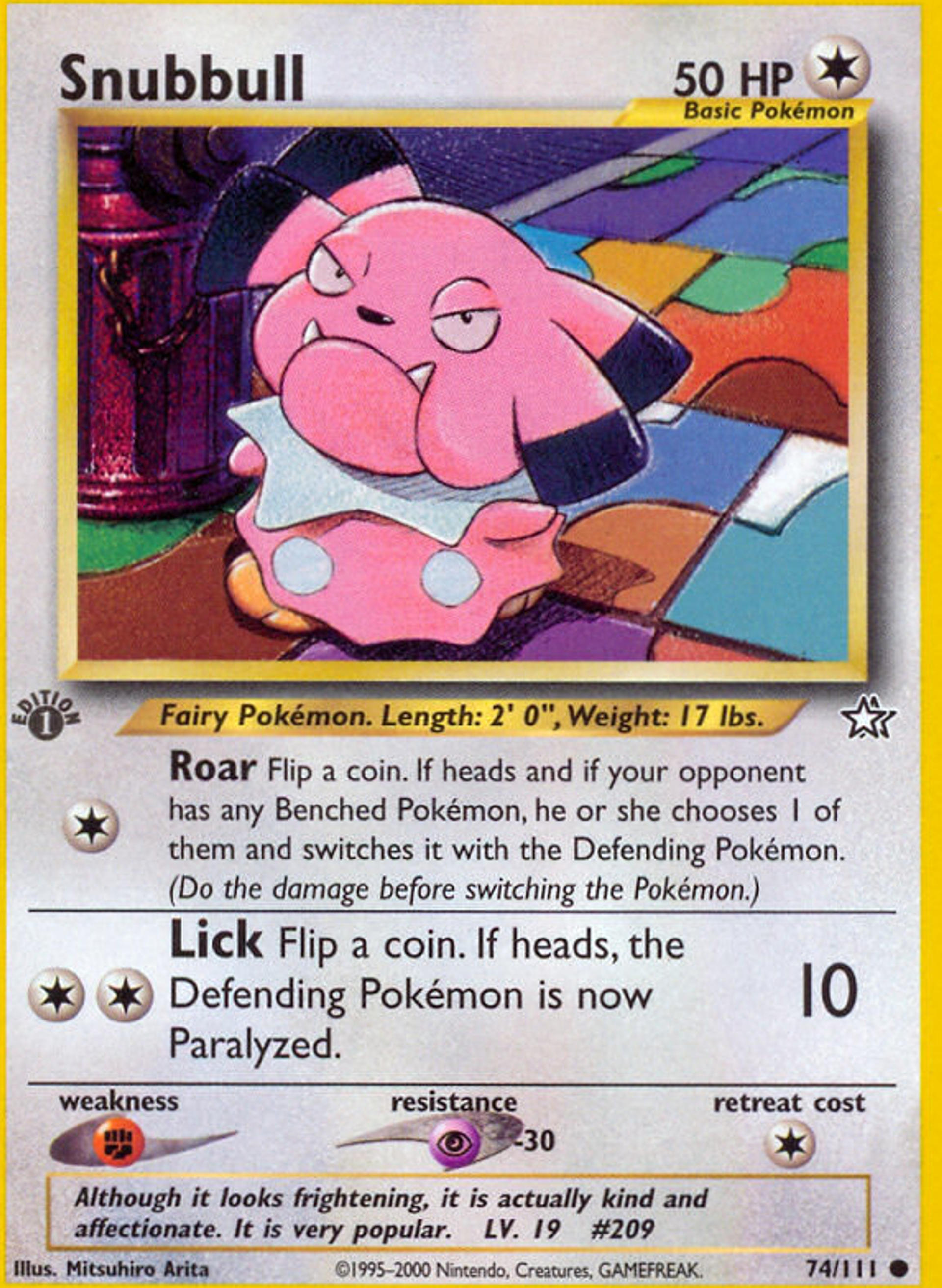 Snubbull — Neo Genesis — Pokemon