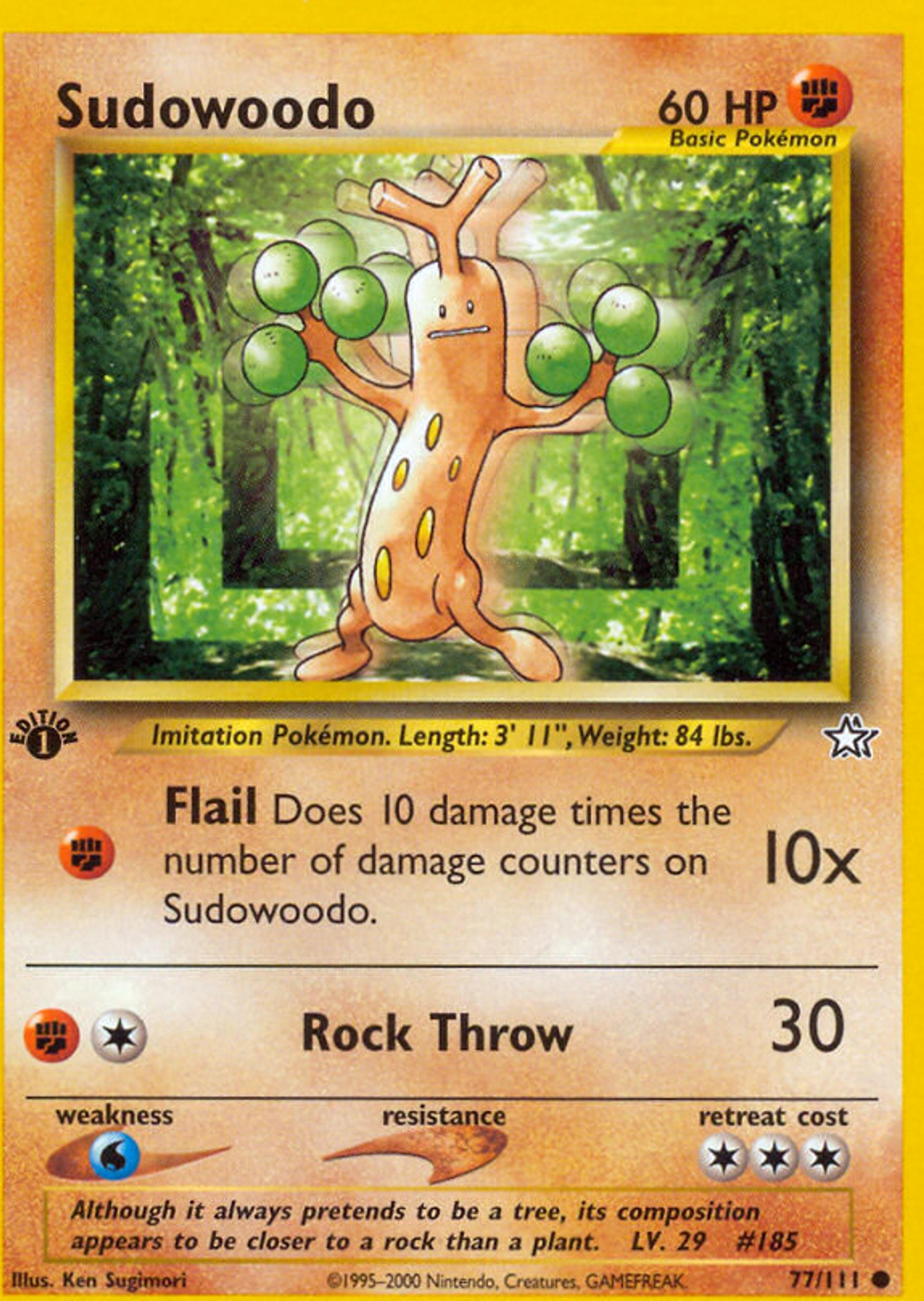 Sudowoodo — Neo Genesis — Pokémon