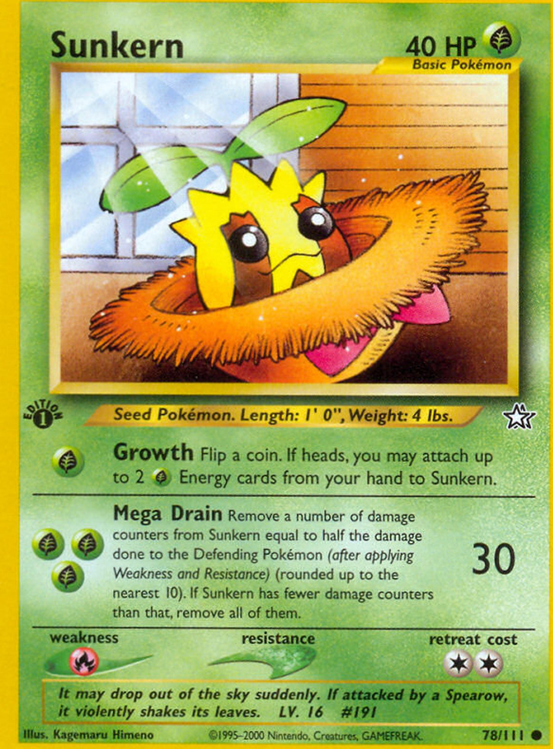 Sunkern — Neo Genesis — Pokemon