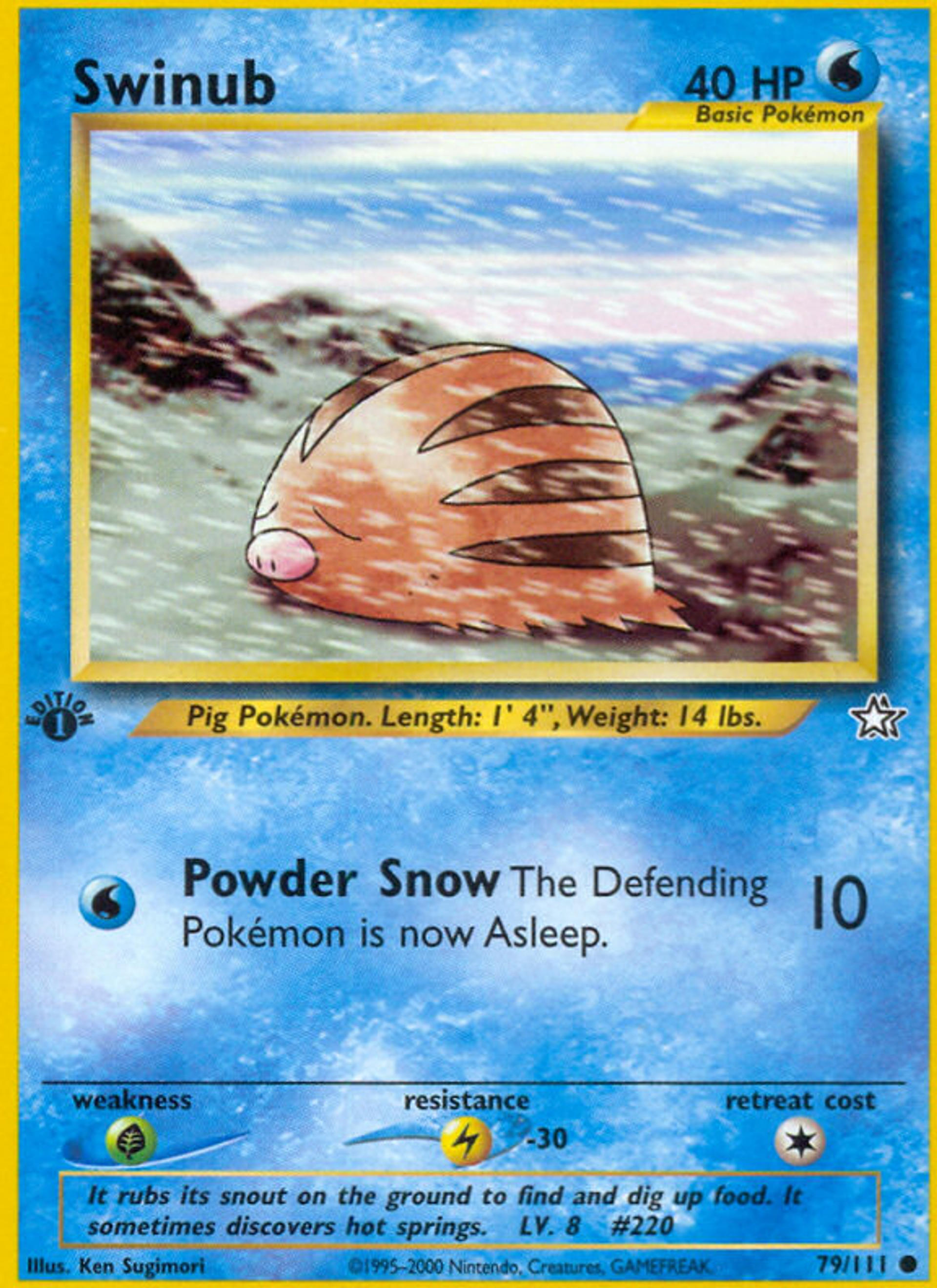 Swinub — Neo Genesis — Pokemon