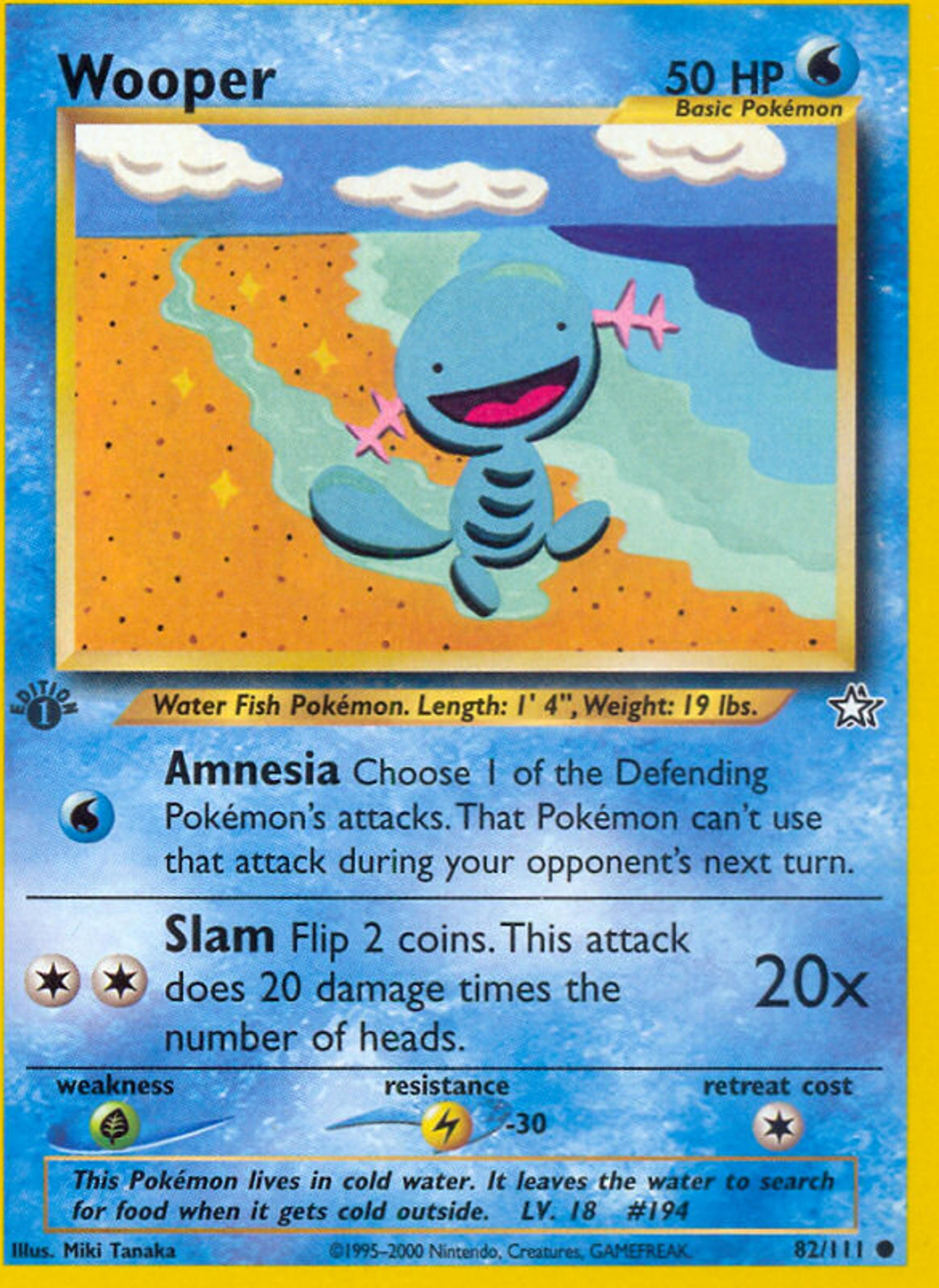 Wooper — Neo Genesis — Pokémon