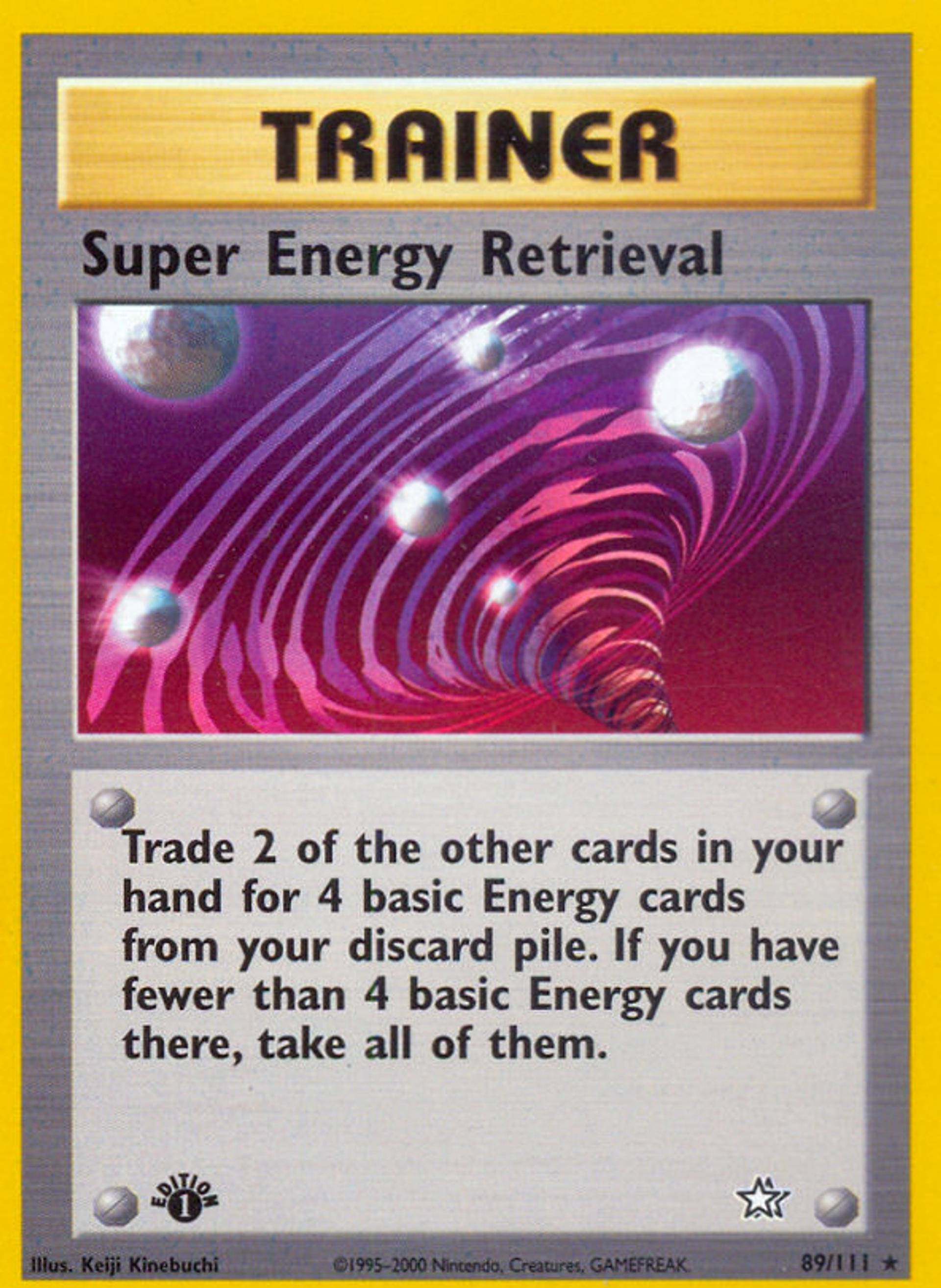 Super Energy Retrieval — Neo Genesis — Pokemon