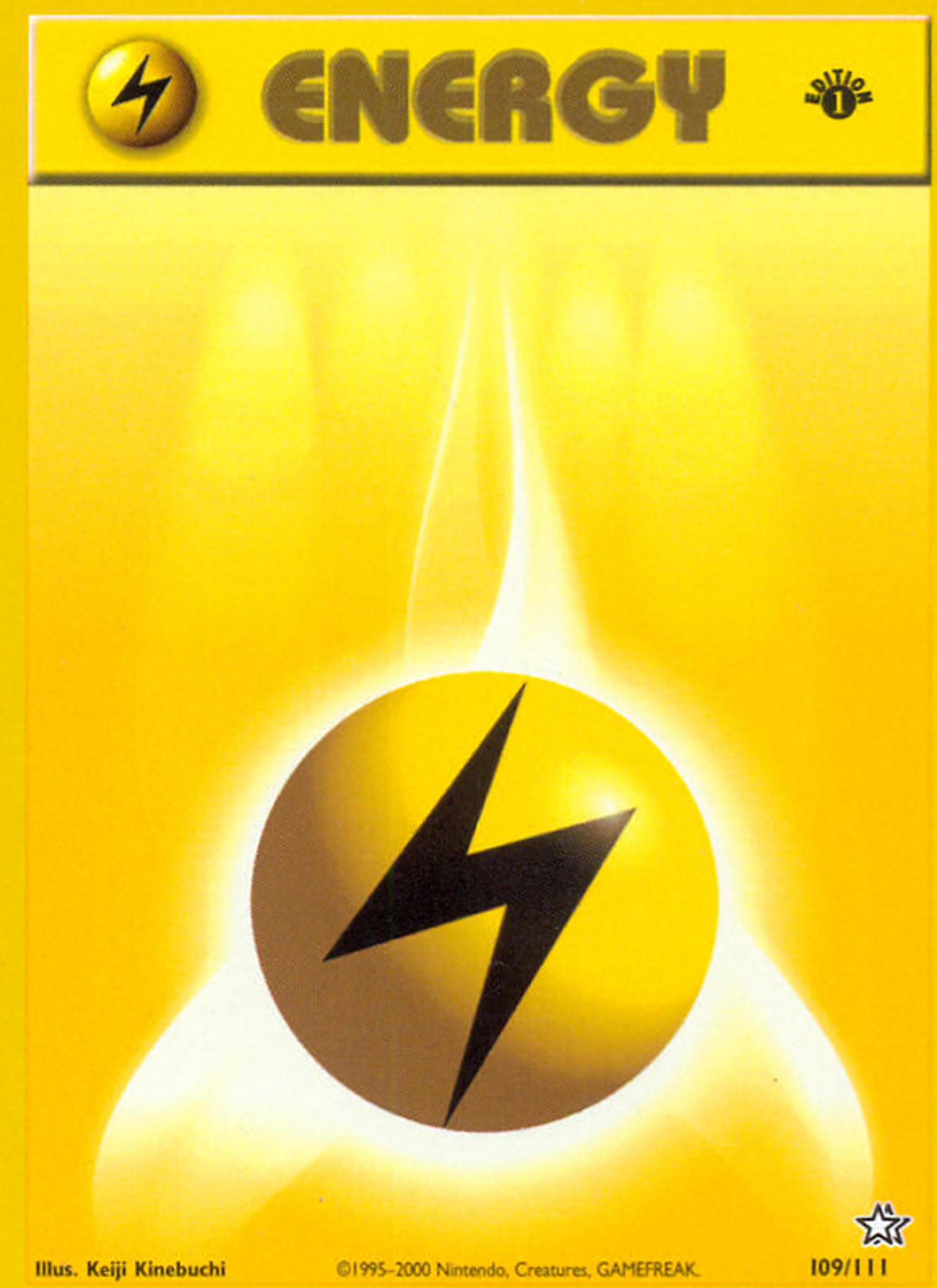 Lightning Energy — Neo Genesis — Pokemon