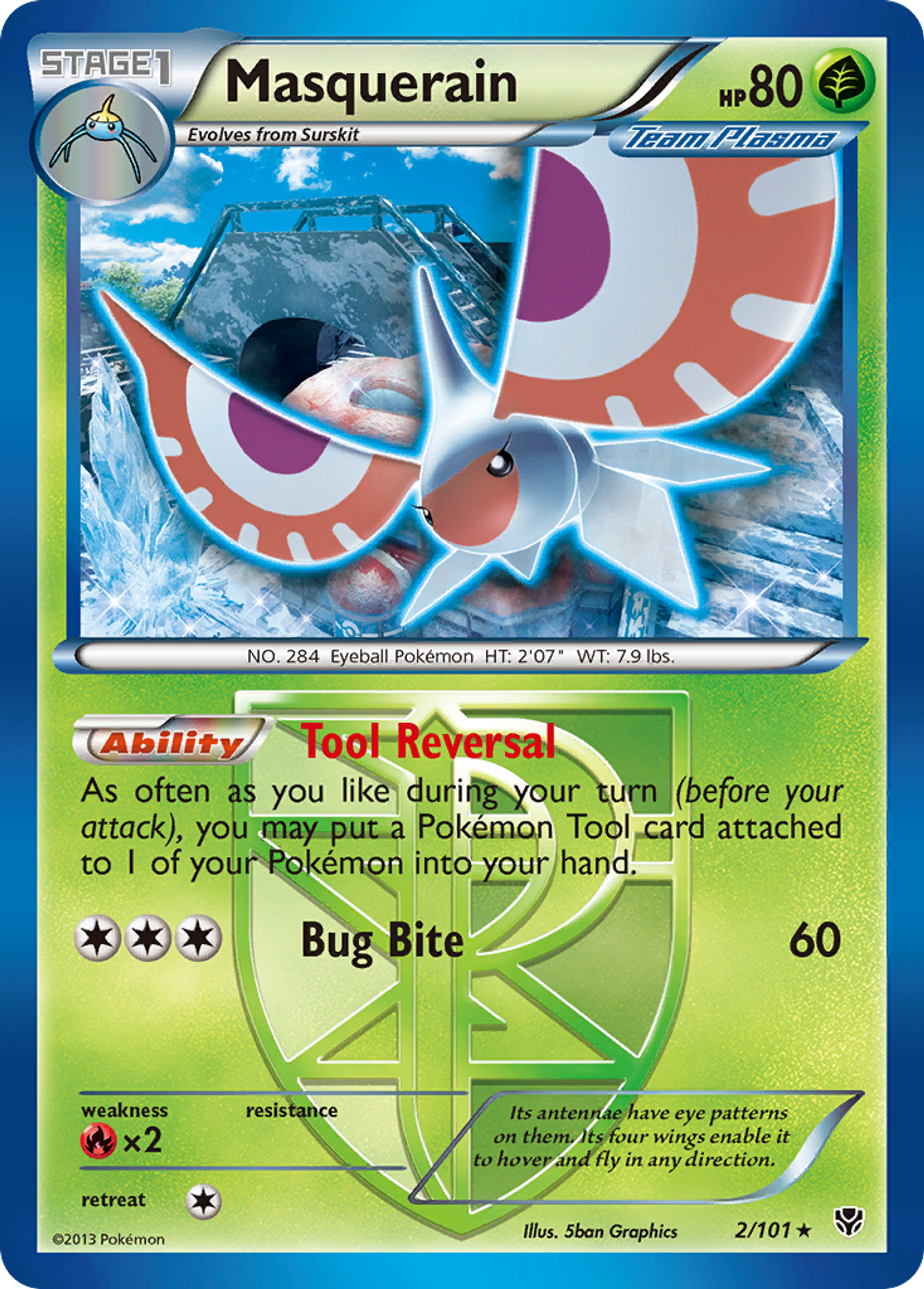 Masquerain — Plasma Blast — Pokémon