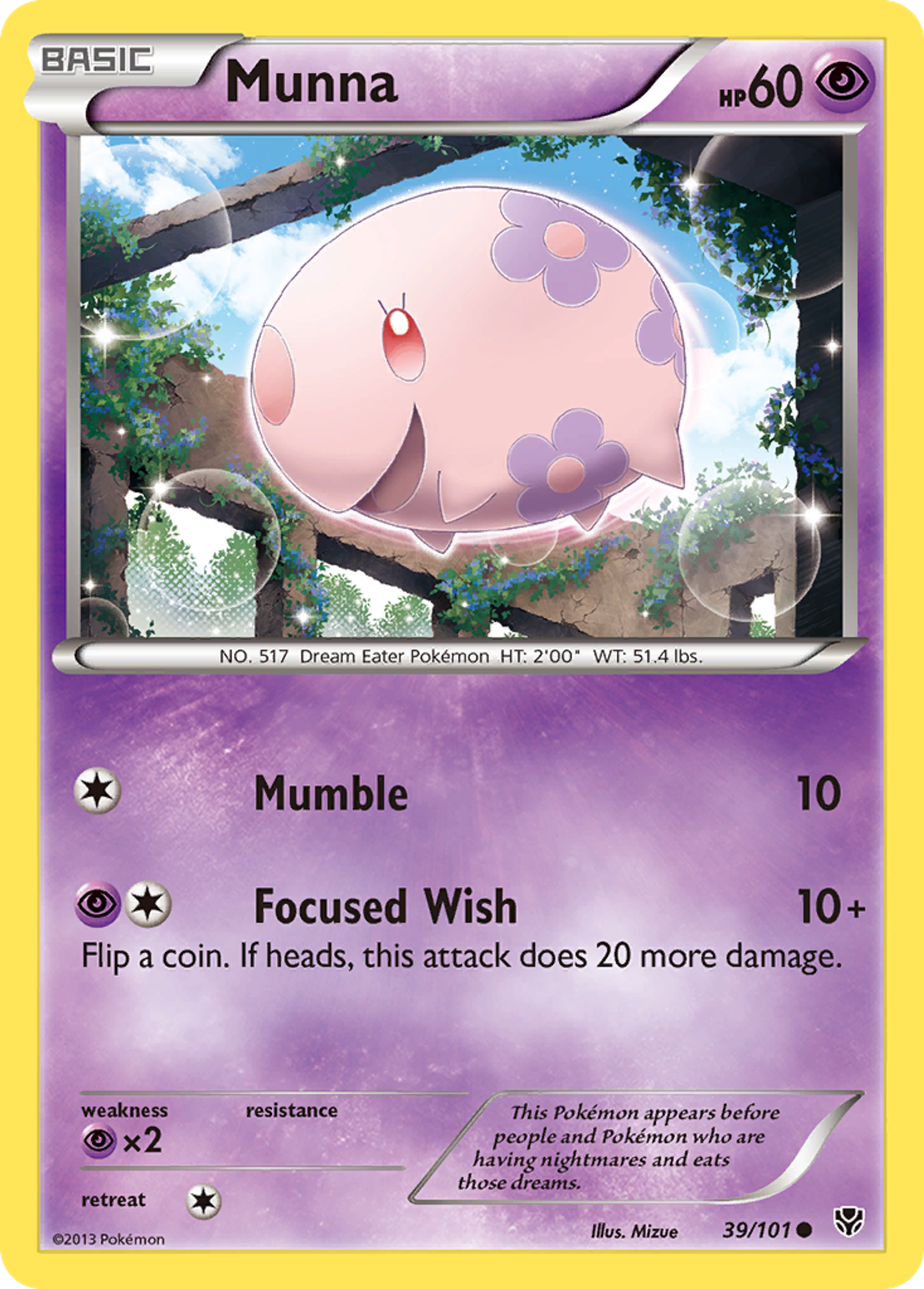Munna — Plasma Blast — Pokémon