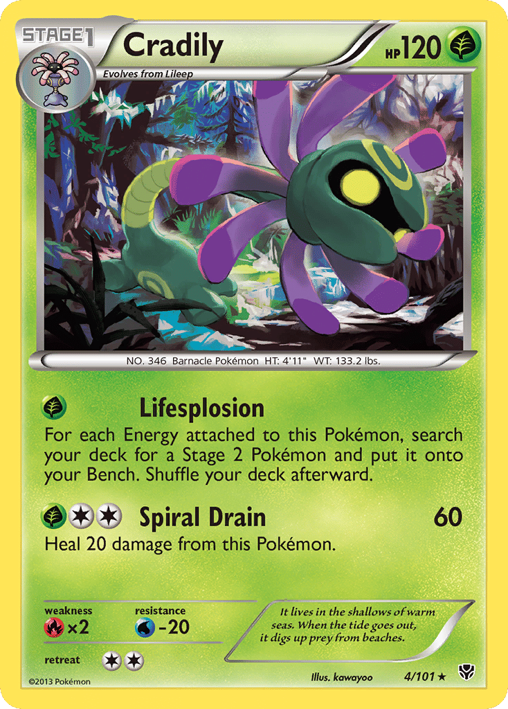 Cradily — Plasma Blast — Pokemon