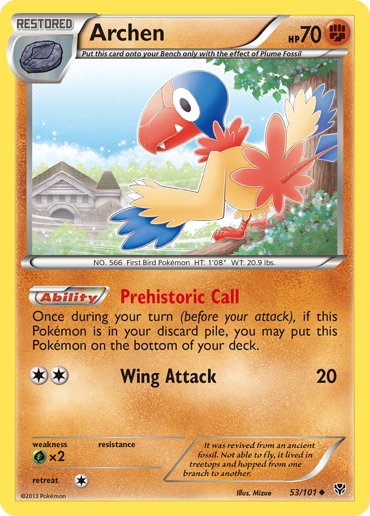 Archen — Plasma Blast — Pokemon