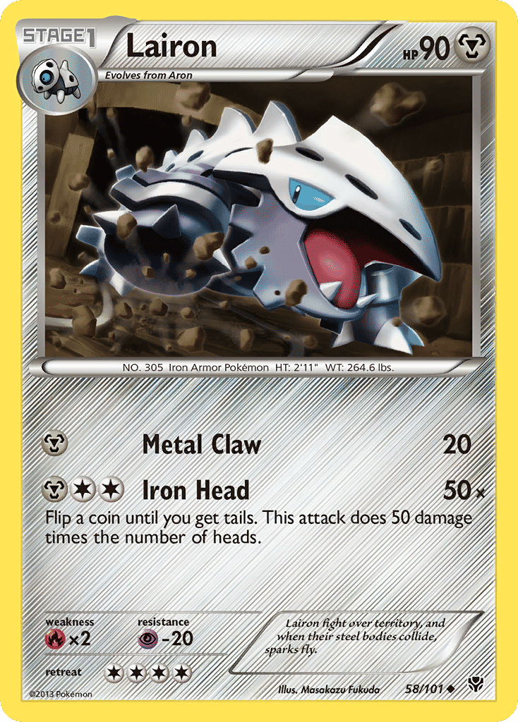 Lairon — Plasma Blast — Pokemon