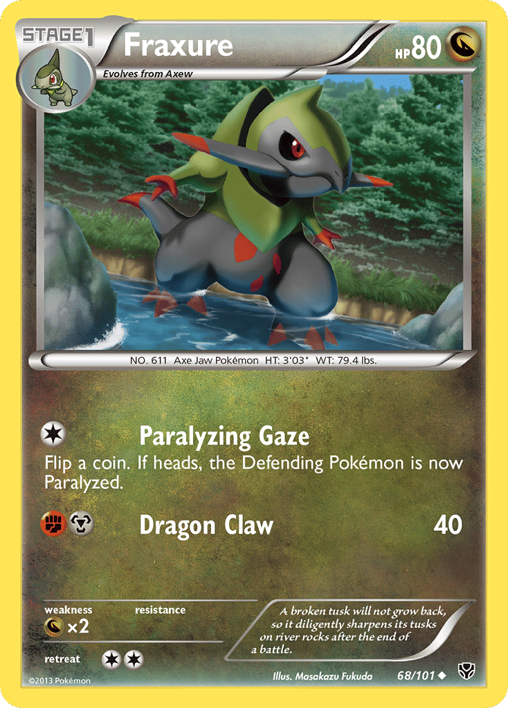 Fraxure — Plasma Blast — Pokemon