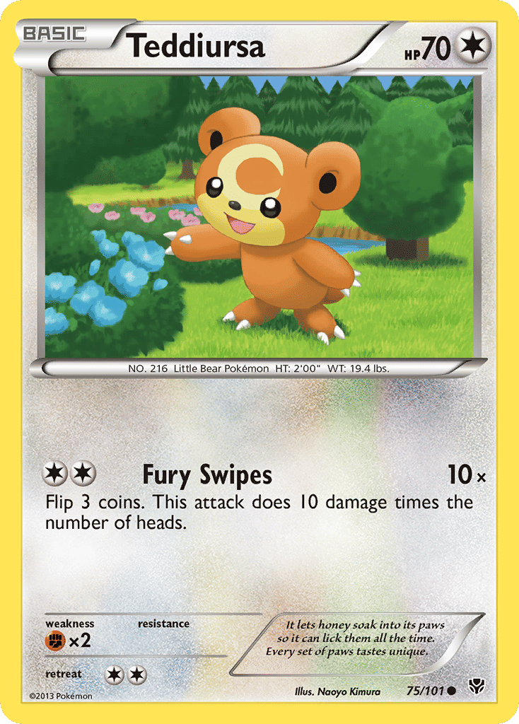Teddiursa — Plasma Blast — Pokemon